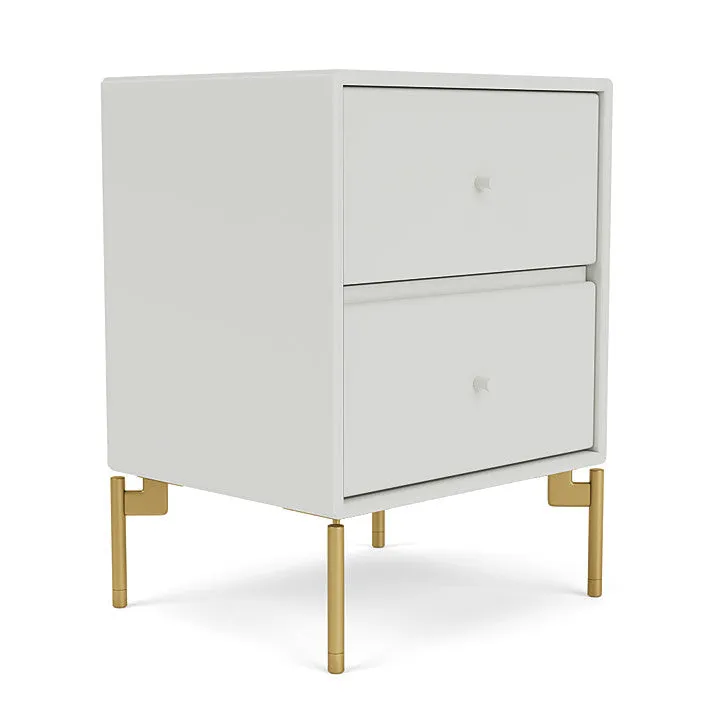 Montana Drift Drawer Module With Legs, Nordic/Brass