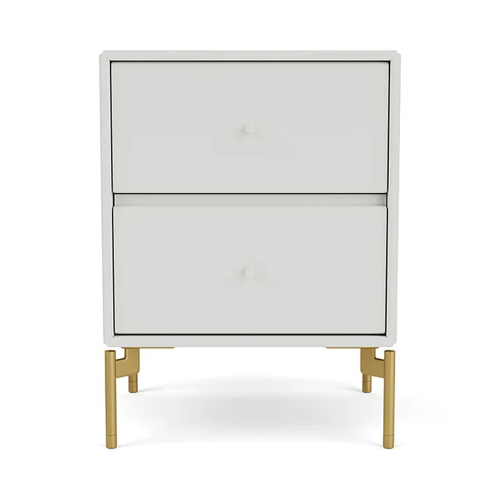 Montana Drift Drawer Module With Legs, Nordic/Brass