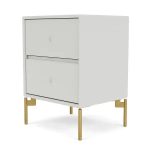 Montana Drift Drawer Module With Legs, Nordic/Brass
