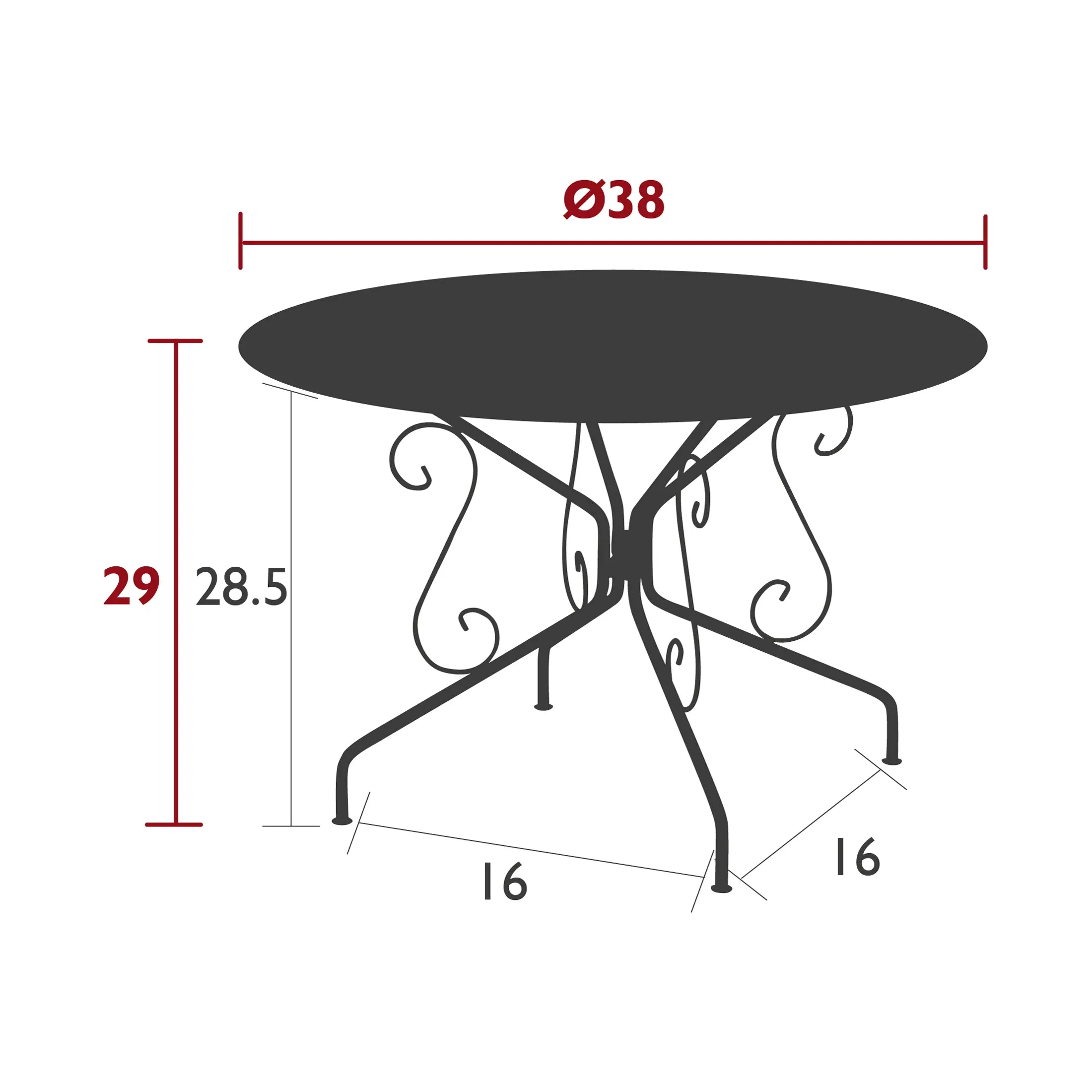 Montmartre Perforated Table