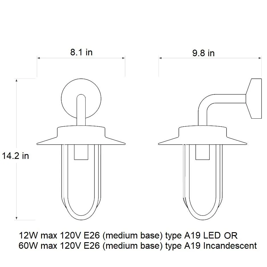 Montparnasse Outdoor Wall Sconce