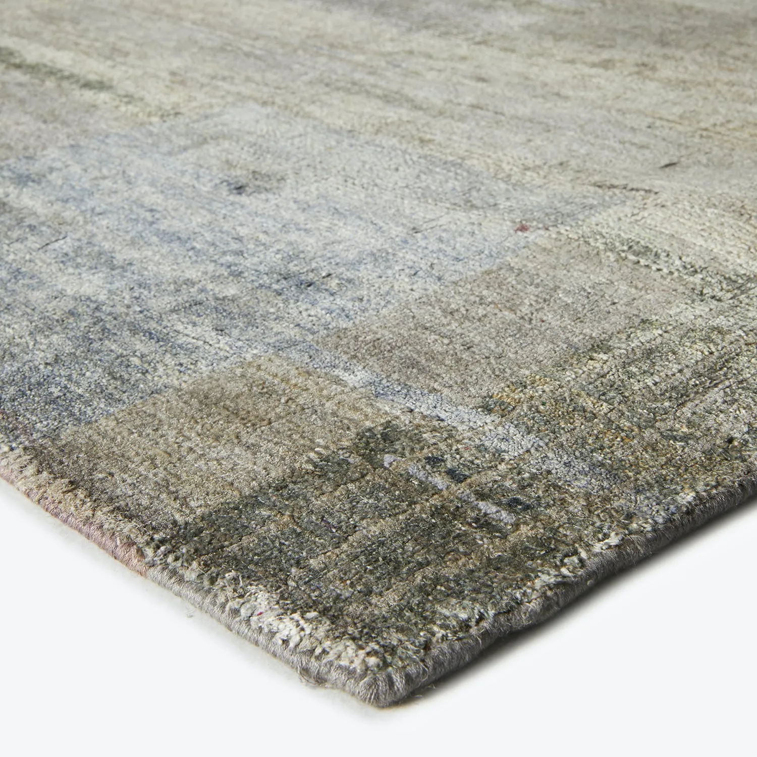 Multicolored Alchemy Transitional Wool Silk Blend Rug - 8'10"x13'3"
