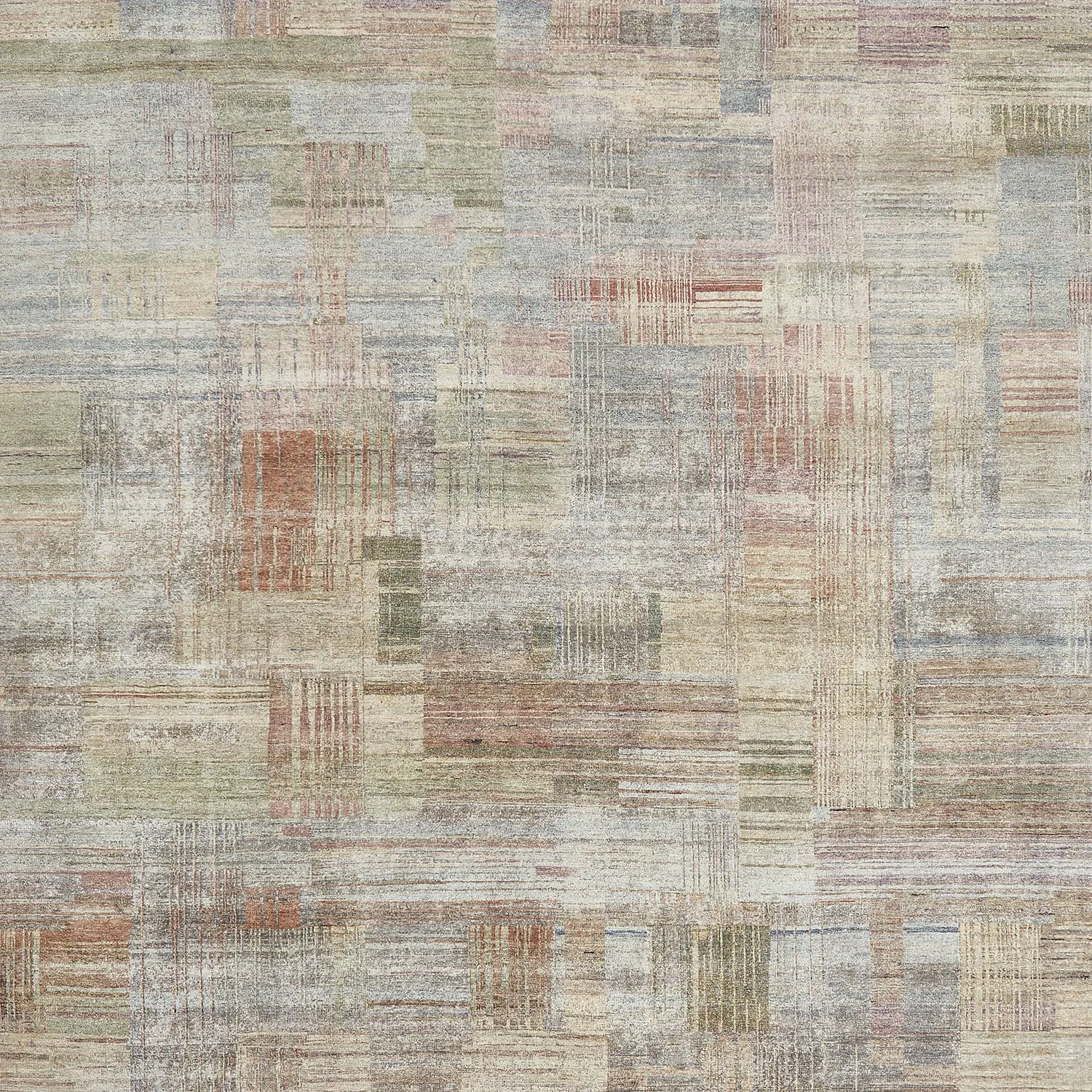 Multicolored Alchemy Transitional Wool Silk Blend Rug - 8'10"x13'3"