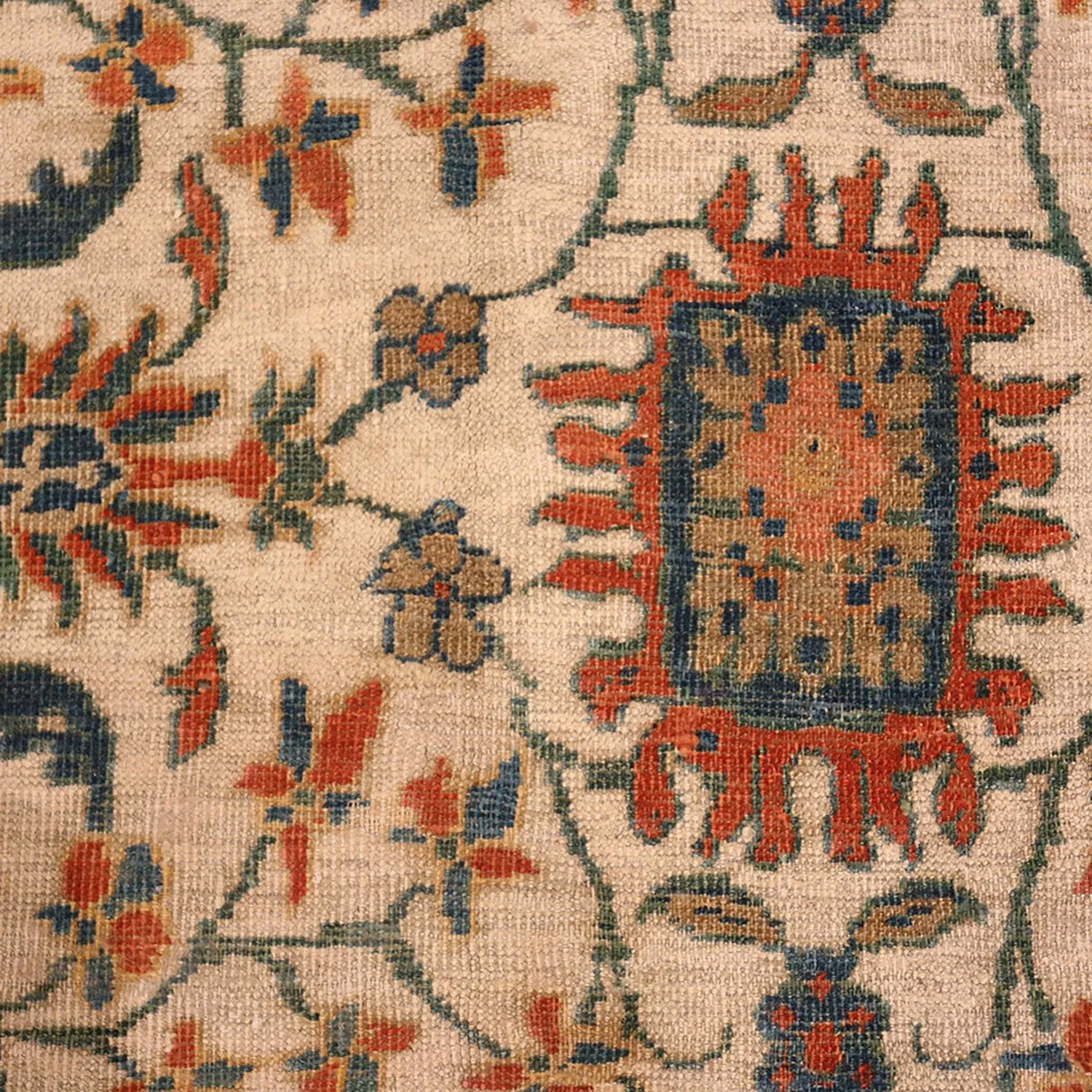 Multicolored Antique Persian Sultanabad Rug - 10' x 17'