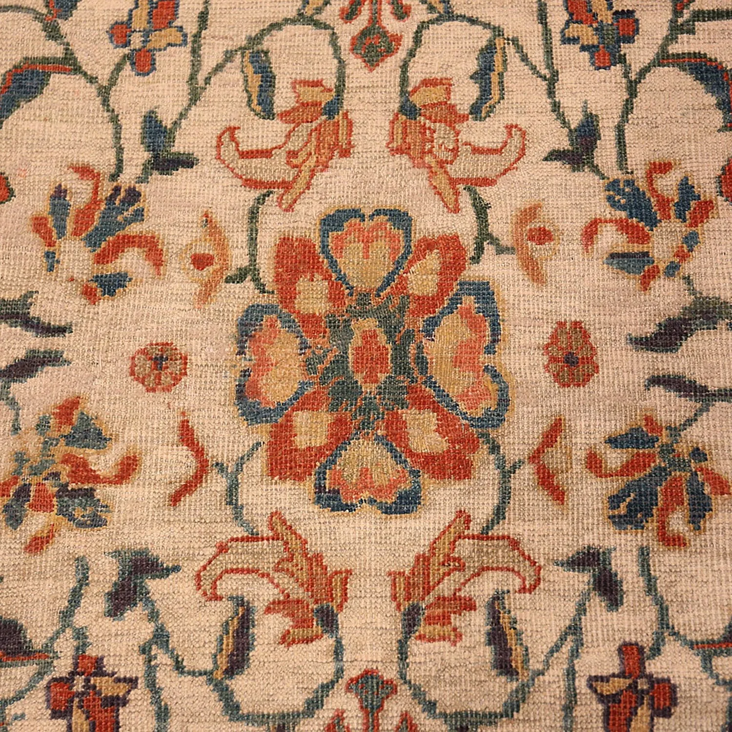 Multicolored Antique Persian Sultanabad Rug - 10' x 17'