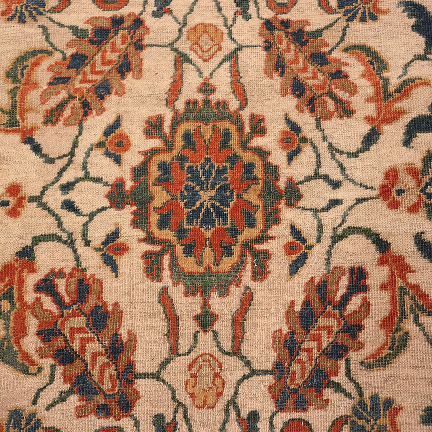 Multicolored Antique Persian Sultanabad Rug - 10' x 17'