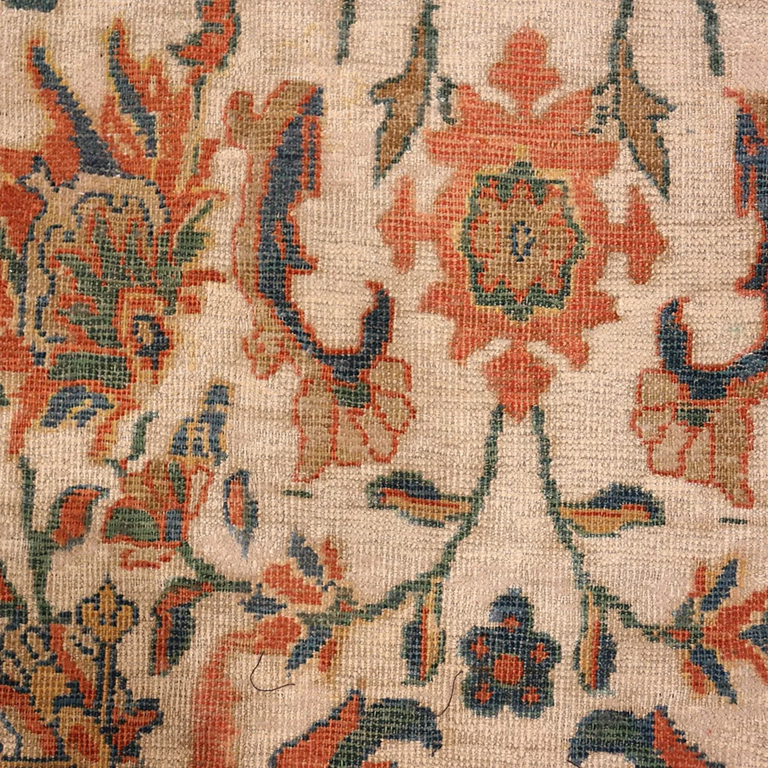 Multicolored Antique Persian Sultanabad Rug - 10' x 17'