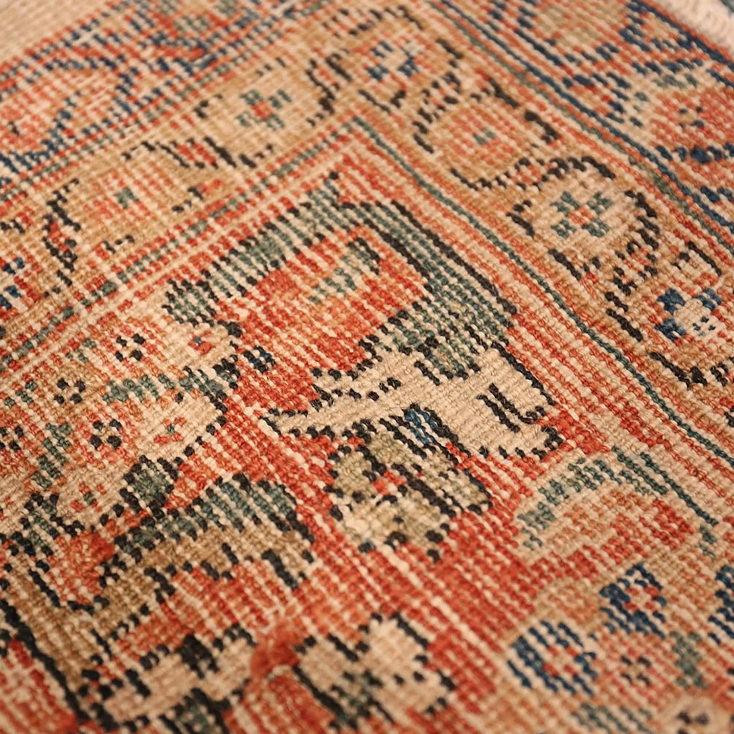 Multicolored Antique Persian Sultanabad Rug - 10' x 17'
