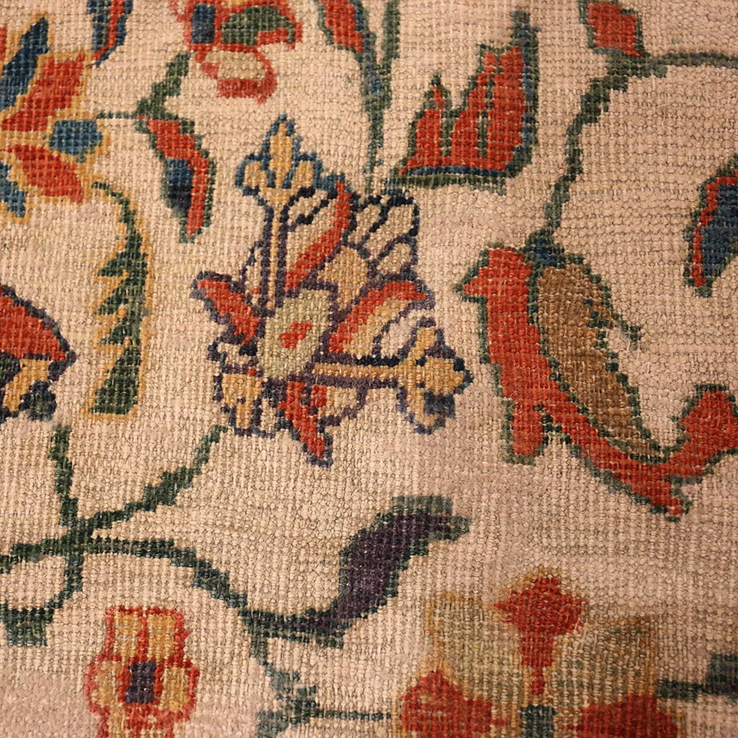 Multicolored Antique Persian Sultanabad Rug - 10' x 17'