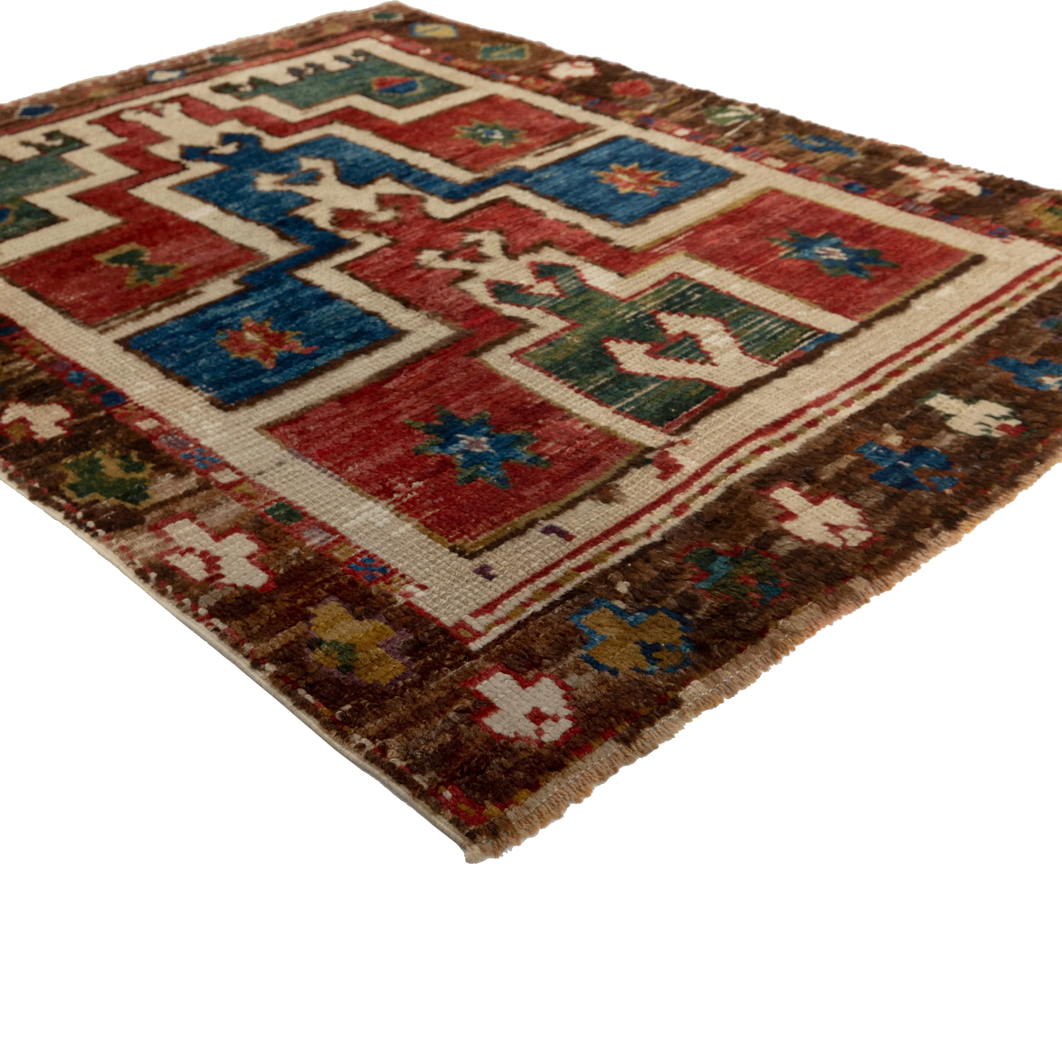 Multicolored Traditional Wool Rug - 3'3" x 4'2"