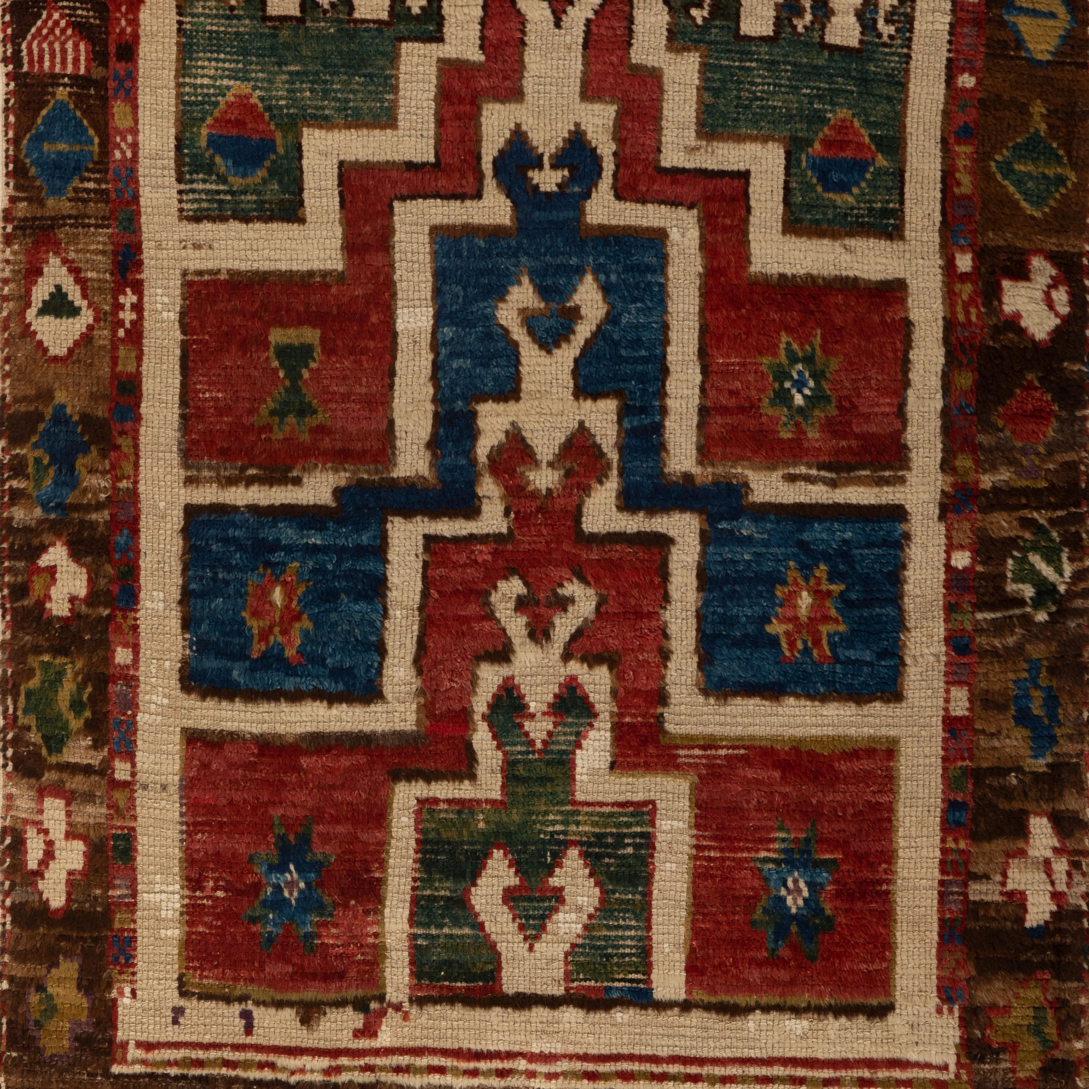 Multicolored Traditional Wool Rug - 3'3" x 4'2"