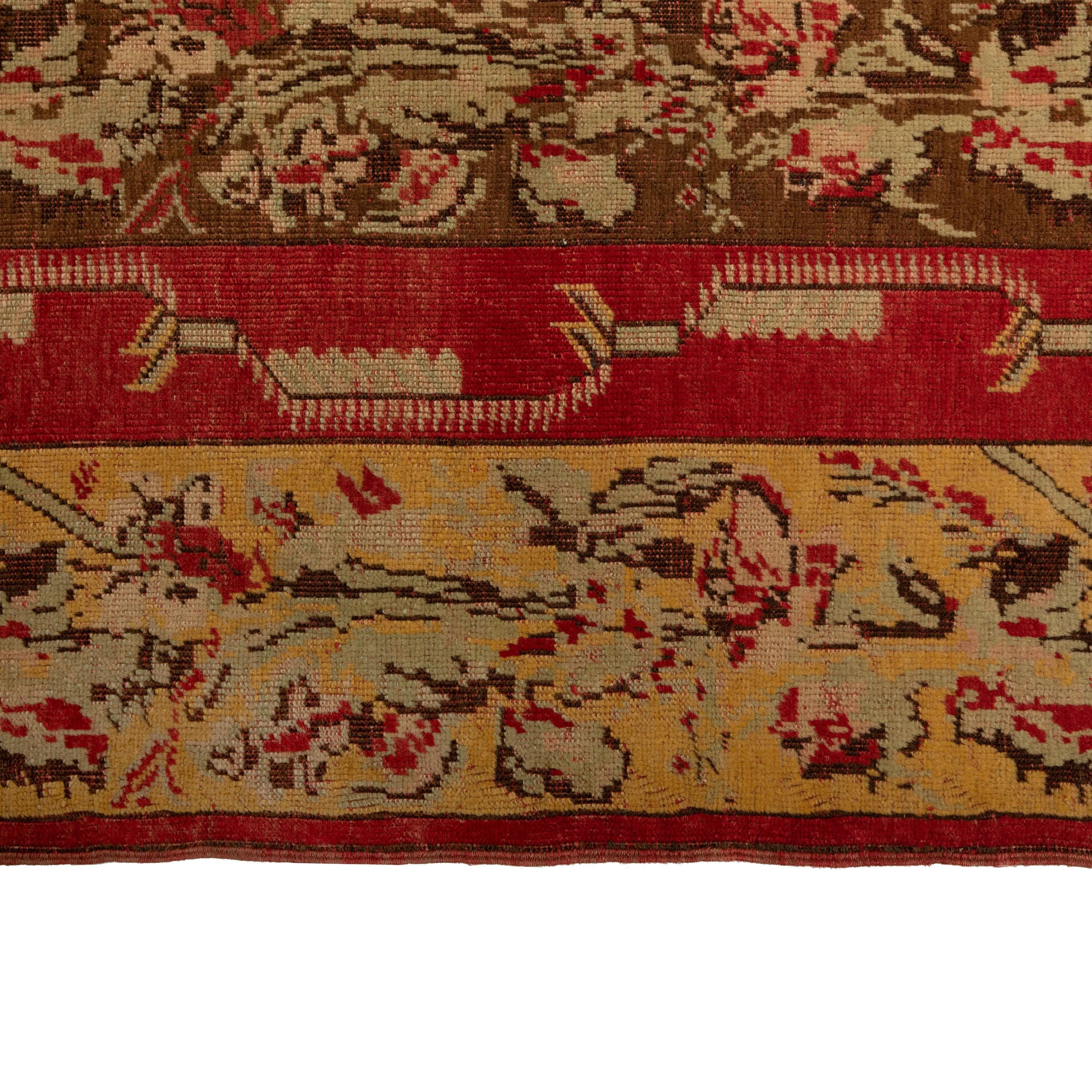 Multicolored Traditional Wool Rug - 3'5" x 5'3"