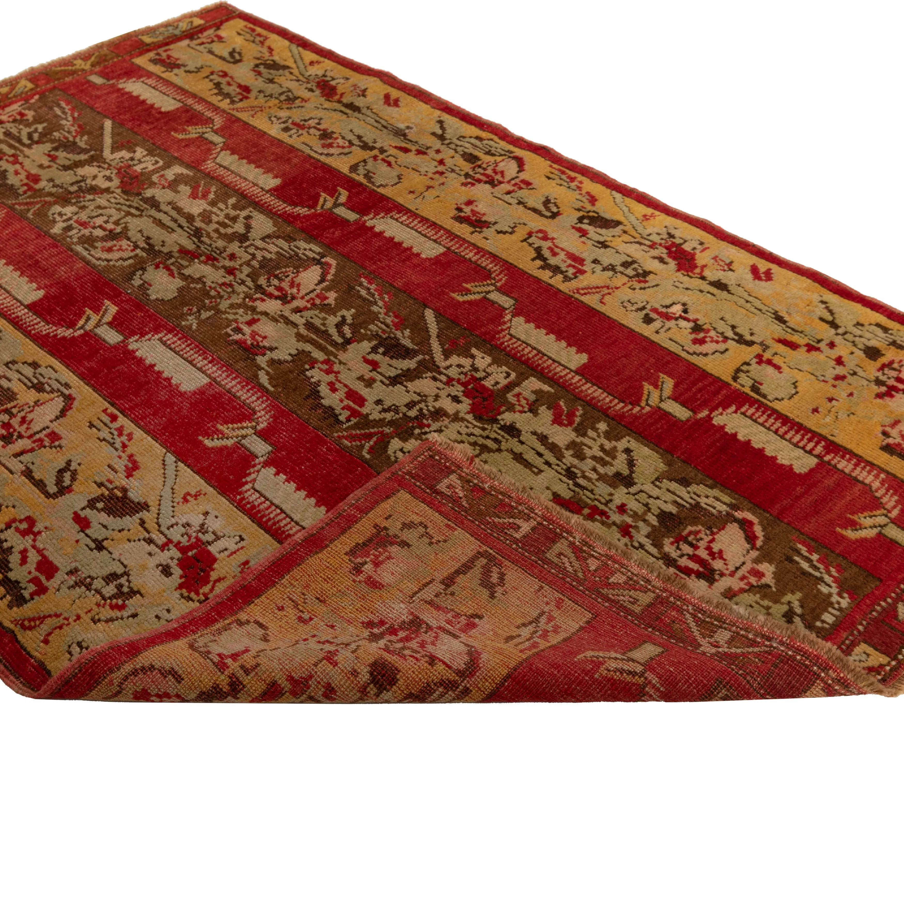 Multicolored Traditional Wool Rug - 3'5" x 5'3"