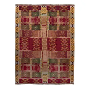 Multicolored Transitional Wool Rug - 10'2" x 14'3"