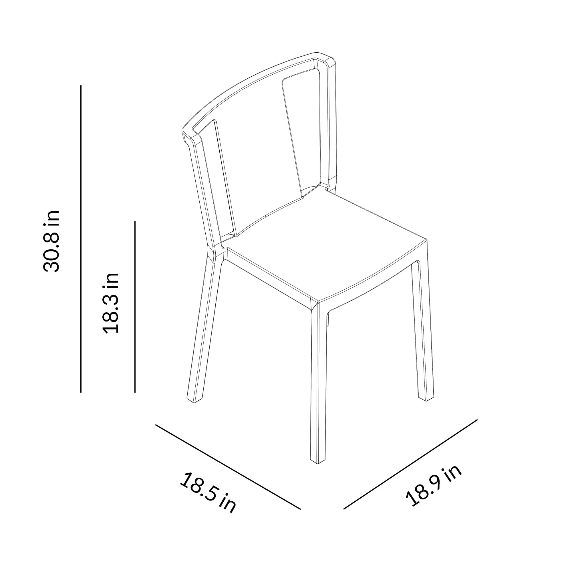 Neutra Stacking Chair (Set of 4)