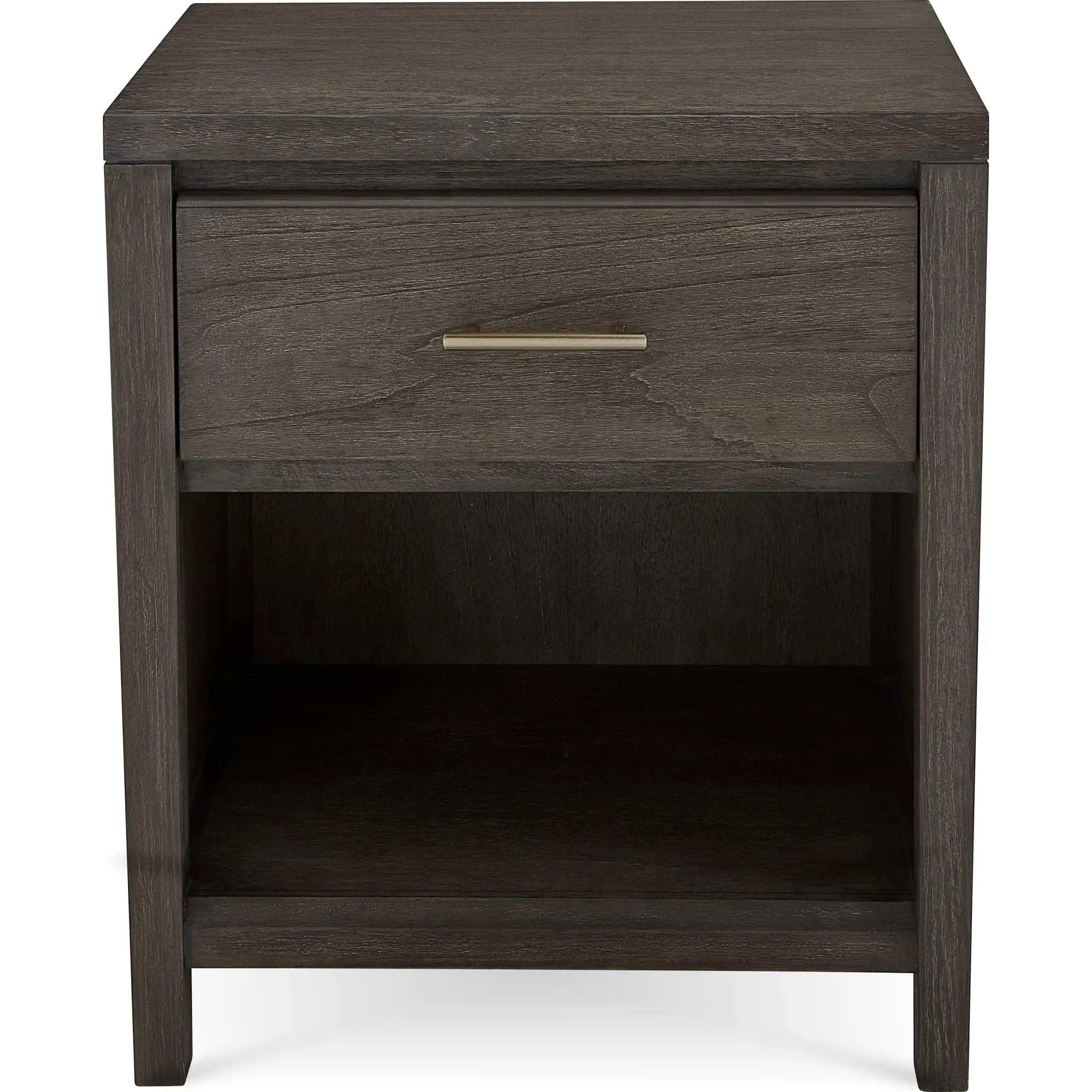 Nevis One Drawer Nightstand in Sharkskin Modus