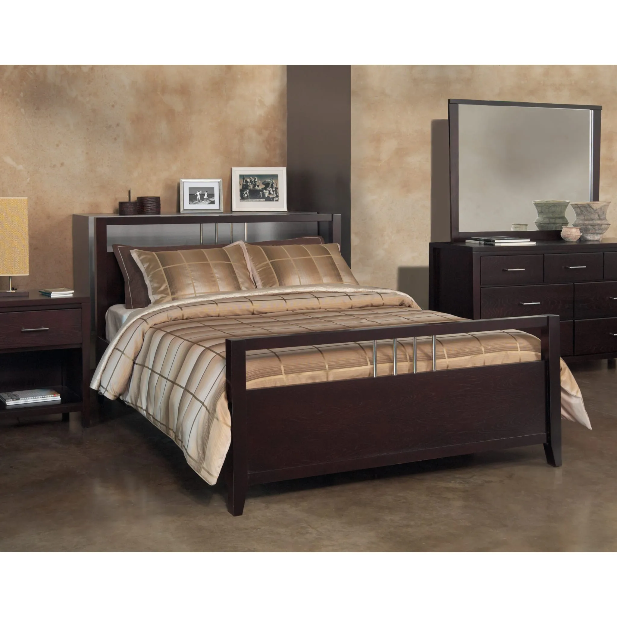 Nevis Platform Storage Bed in Espresso Modus