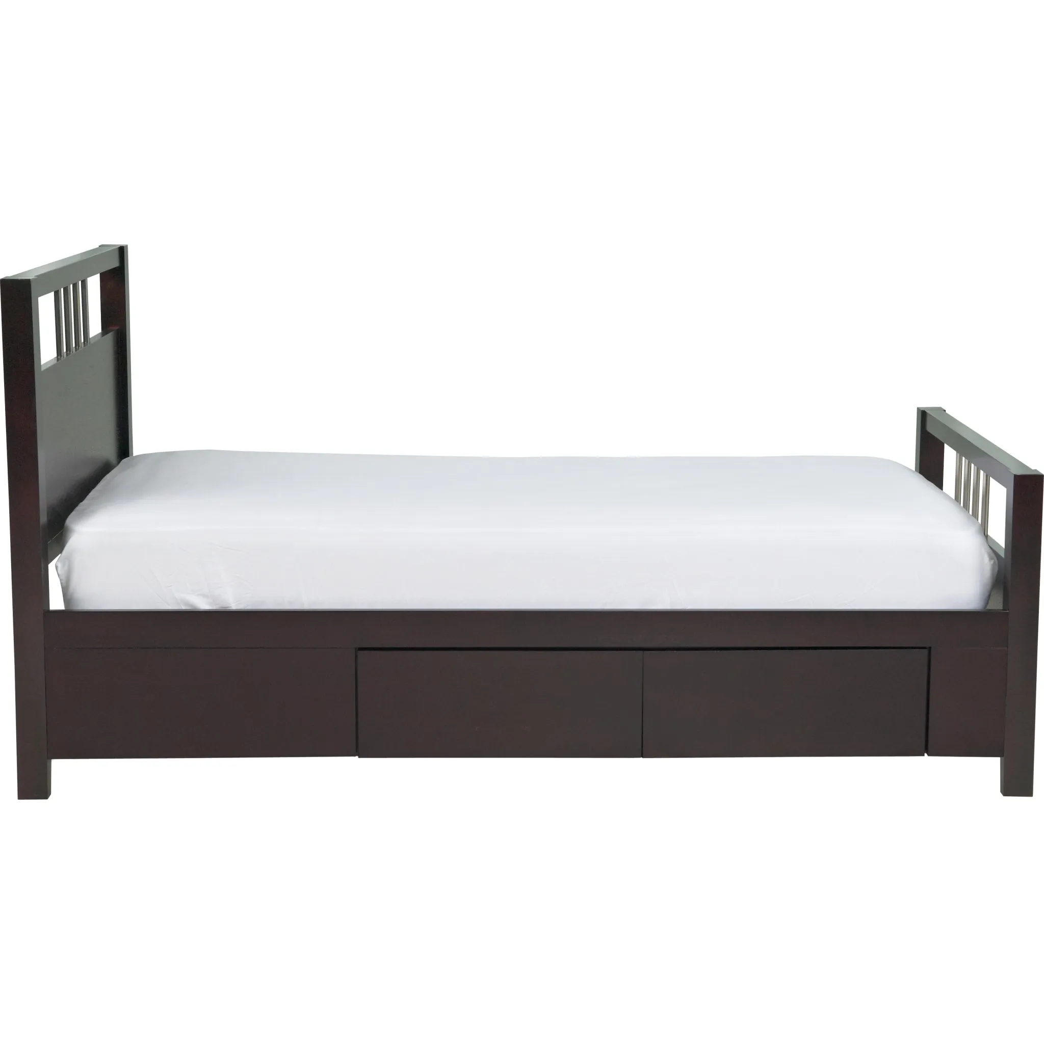 Nevis Platform Storage Bed in Espresso Modus
