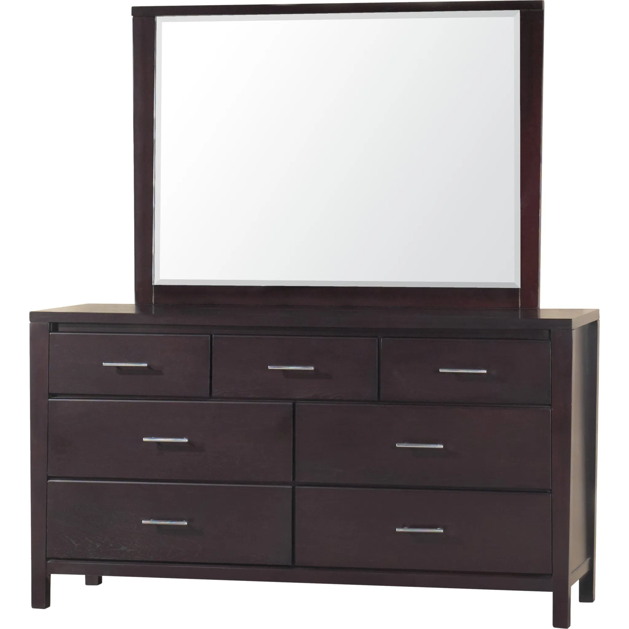 Nevis Seven Drawer Dresser in Espresso (2024) Modus