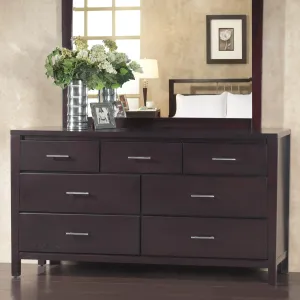 Nevis Seven Drawer Dresser in Espresso (2024) Modus