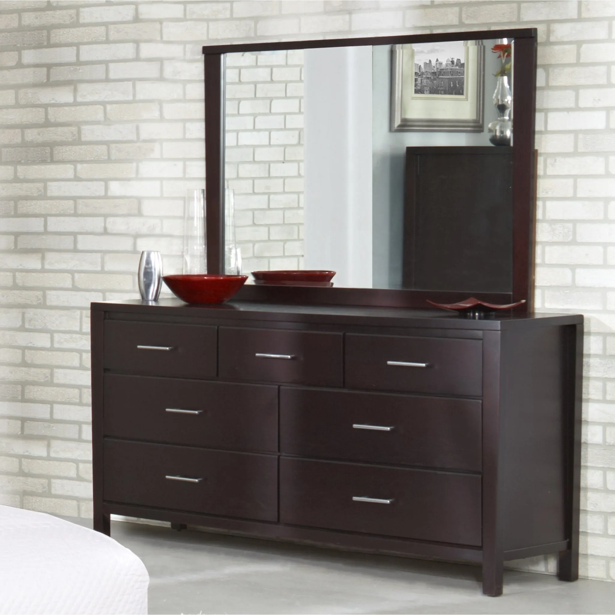 Nevis Seven Drawer Dresser in Espresso (2024) Modus
