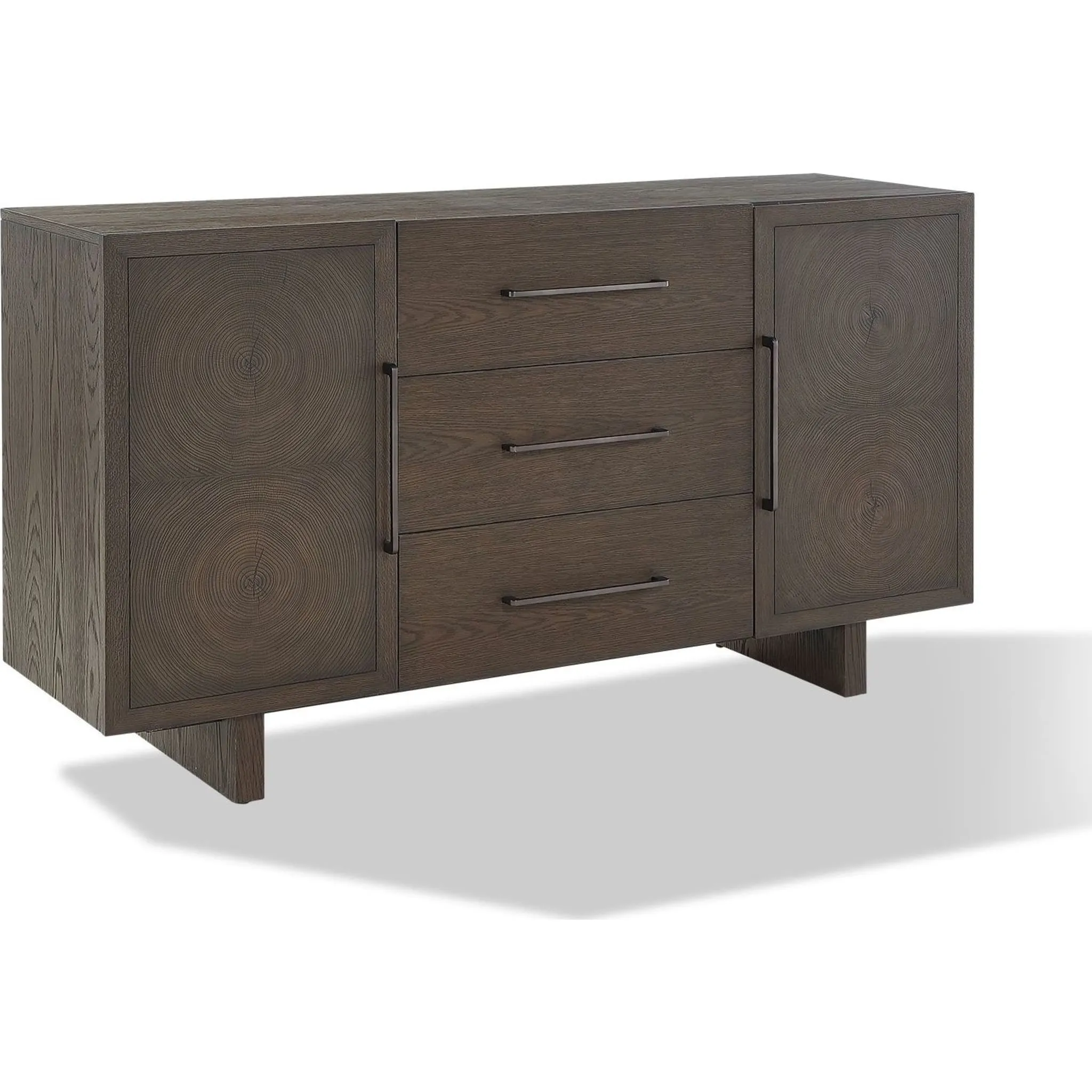 Oakland Three-Drawer Sideboard in Brunette Modus