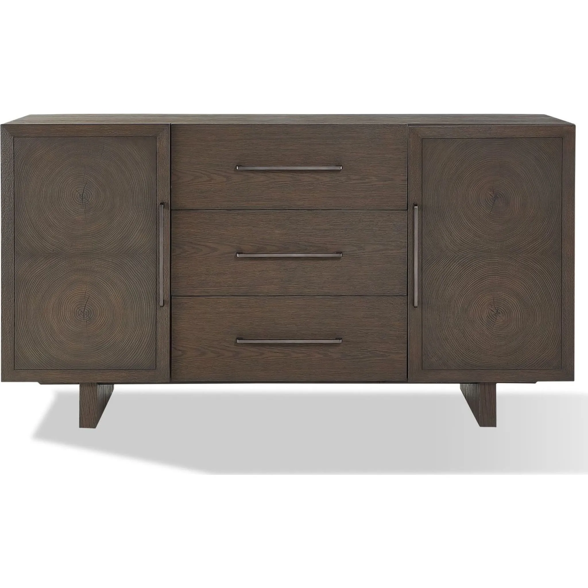 Oakland Three-Drawer Sideboard in Brunette Modus