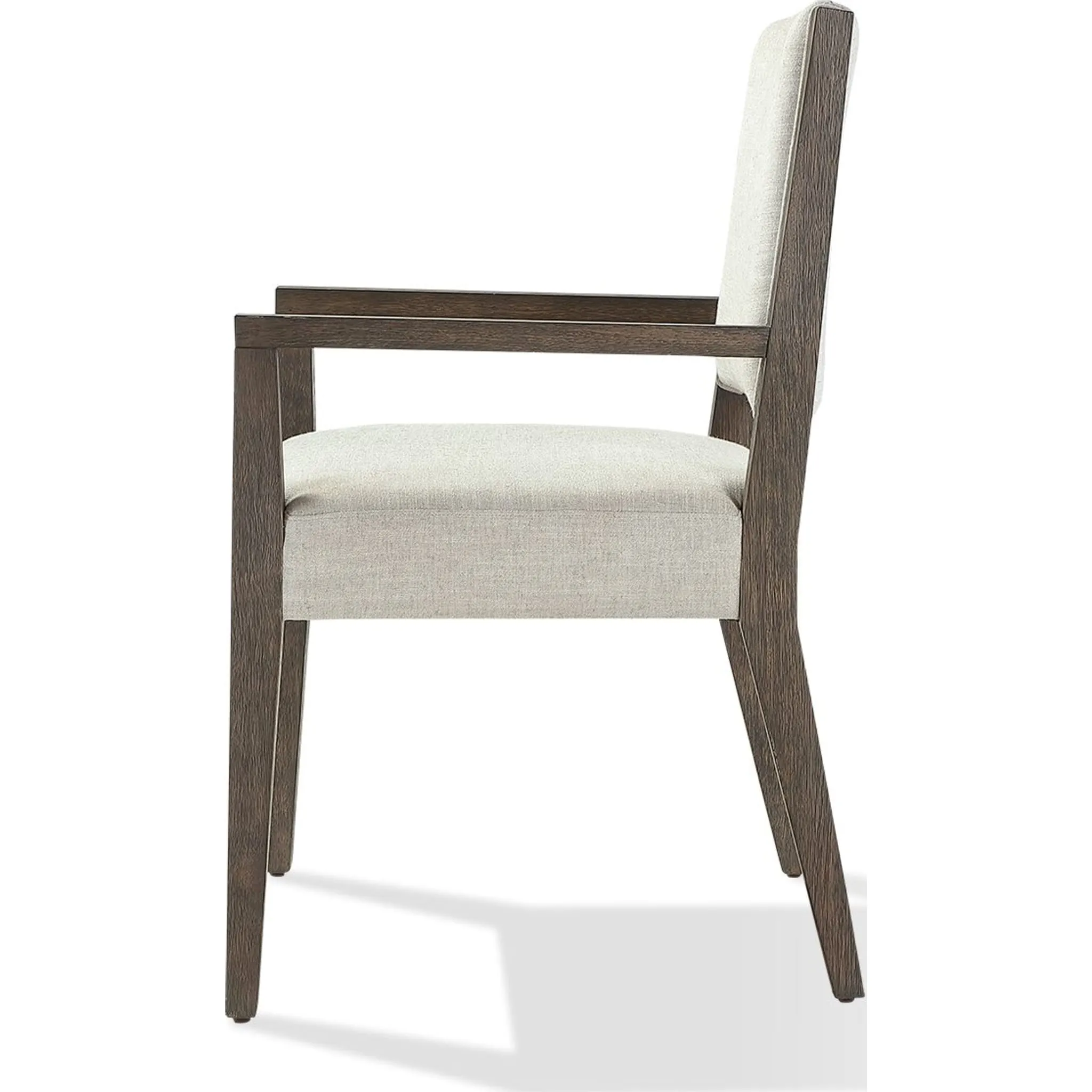 Oakland Upholstered Arm Chair in Brunette Modus