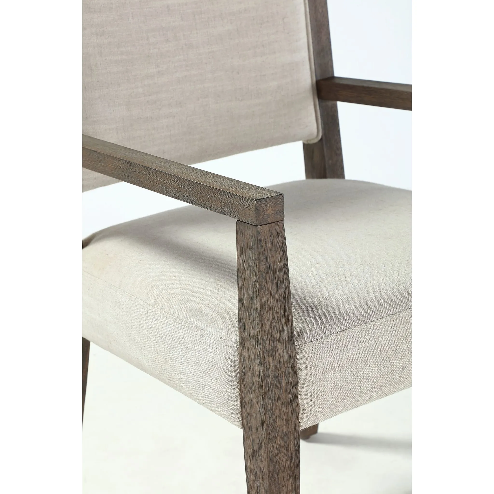 Oakland Upholstered Arm Chair in Brunette Modus