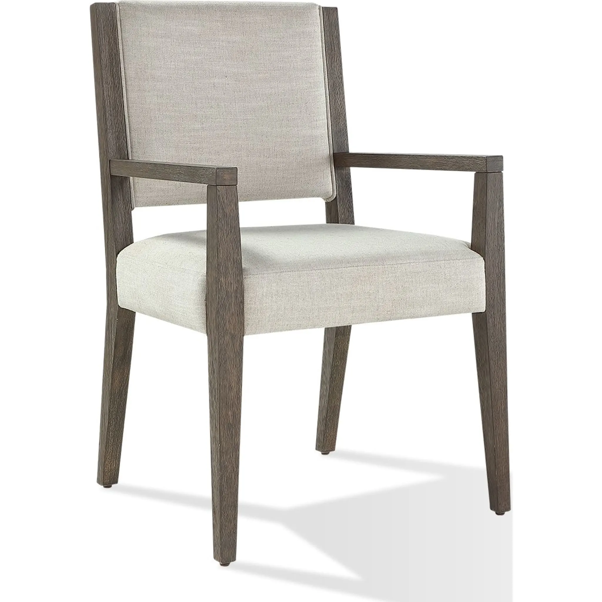 Oakland Upholstered Arm Chair in Brunette Modus