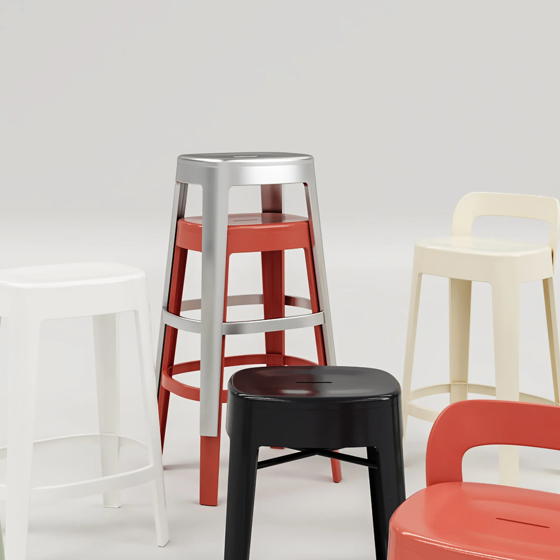 Ombra Backless Bar Stool