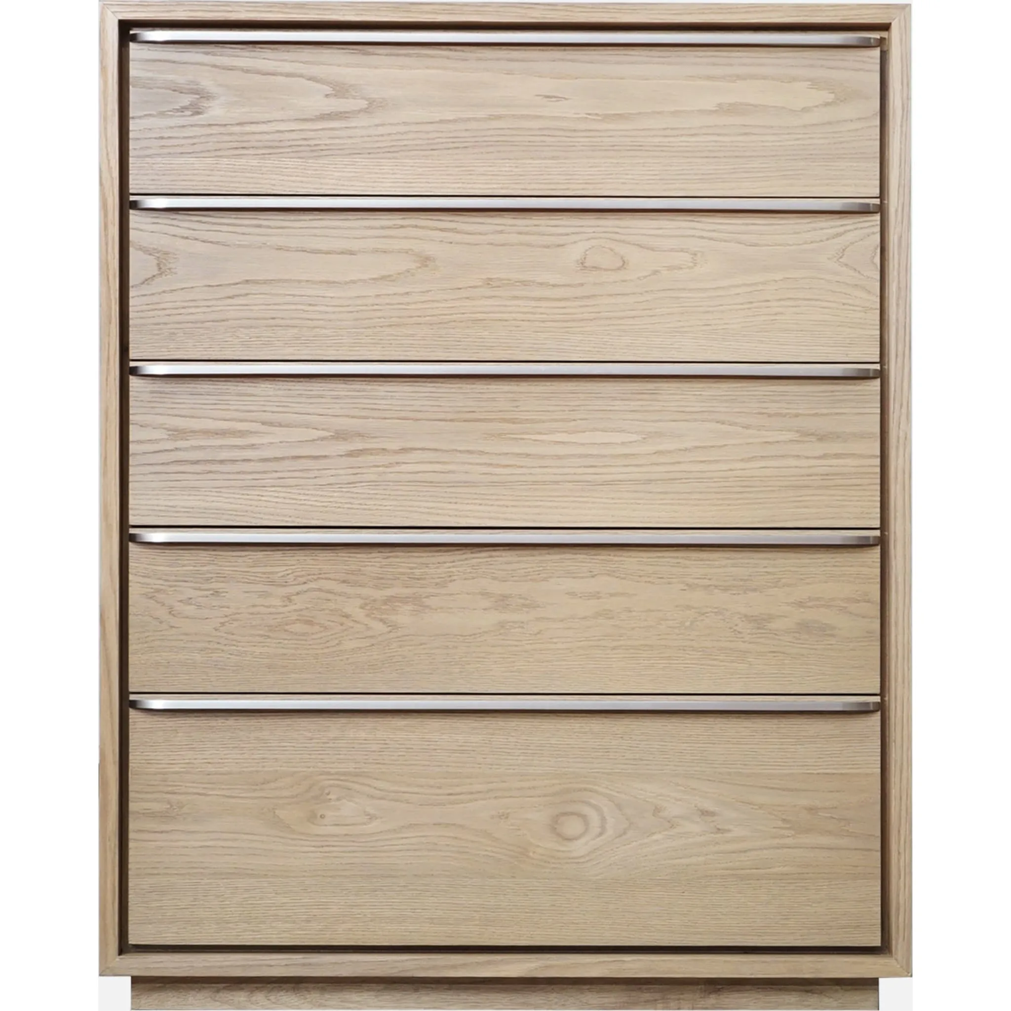 One Coastal Modern Five Drawer Chest in Bisque Modus