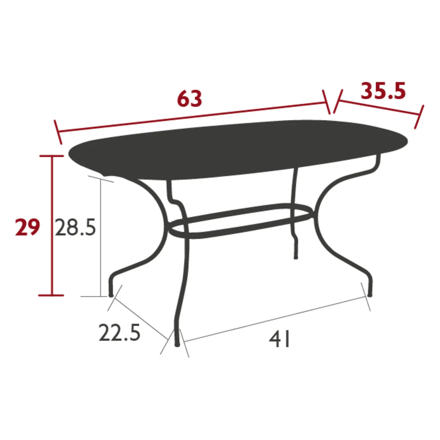 Opera Plus Oval Dining Table