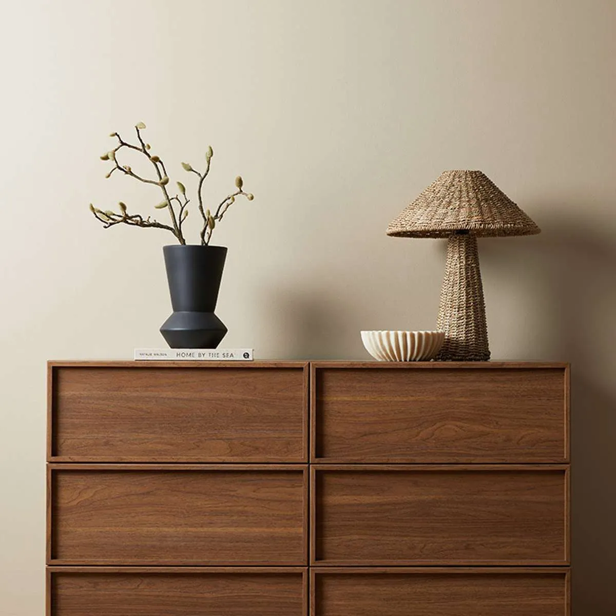 Osaka Six Drawer - Walnut Mocka
