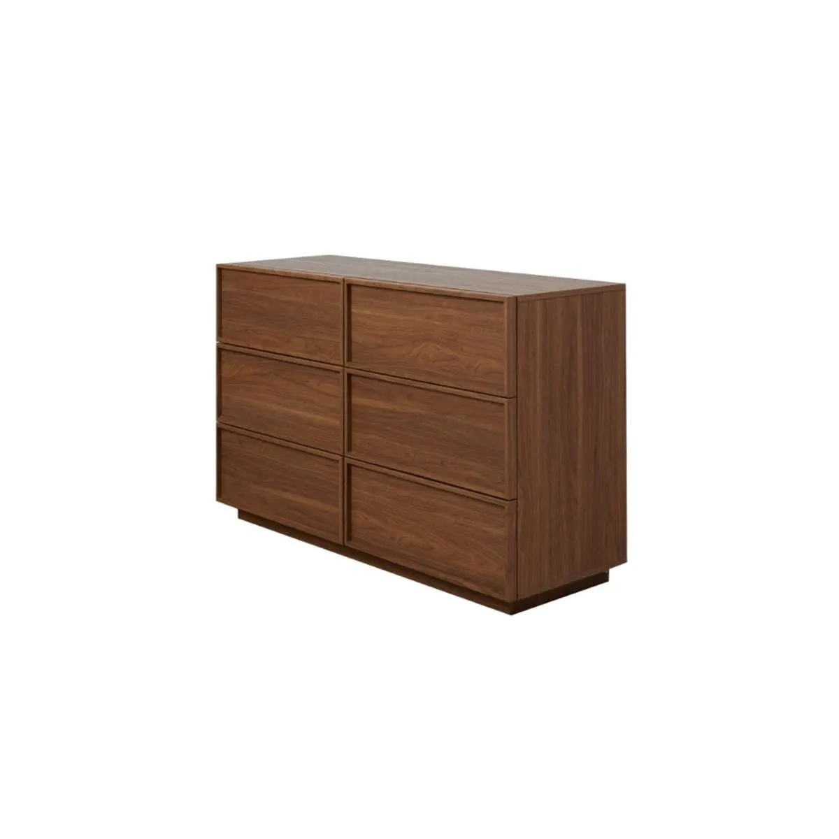 Osaka Six Drawer - Walnut Mocka