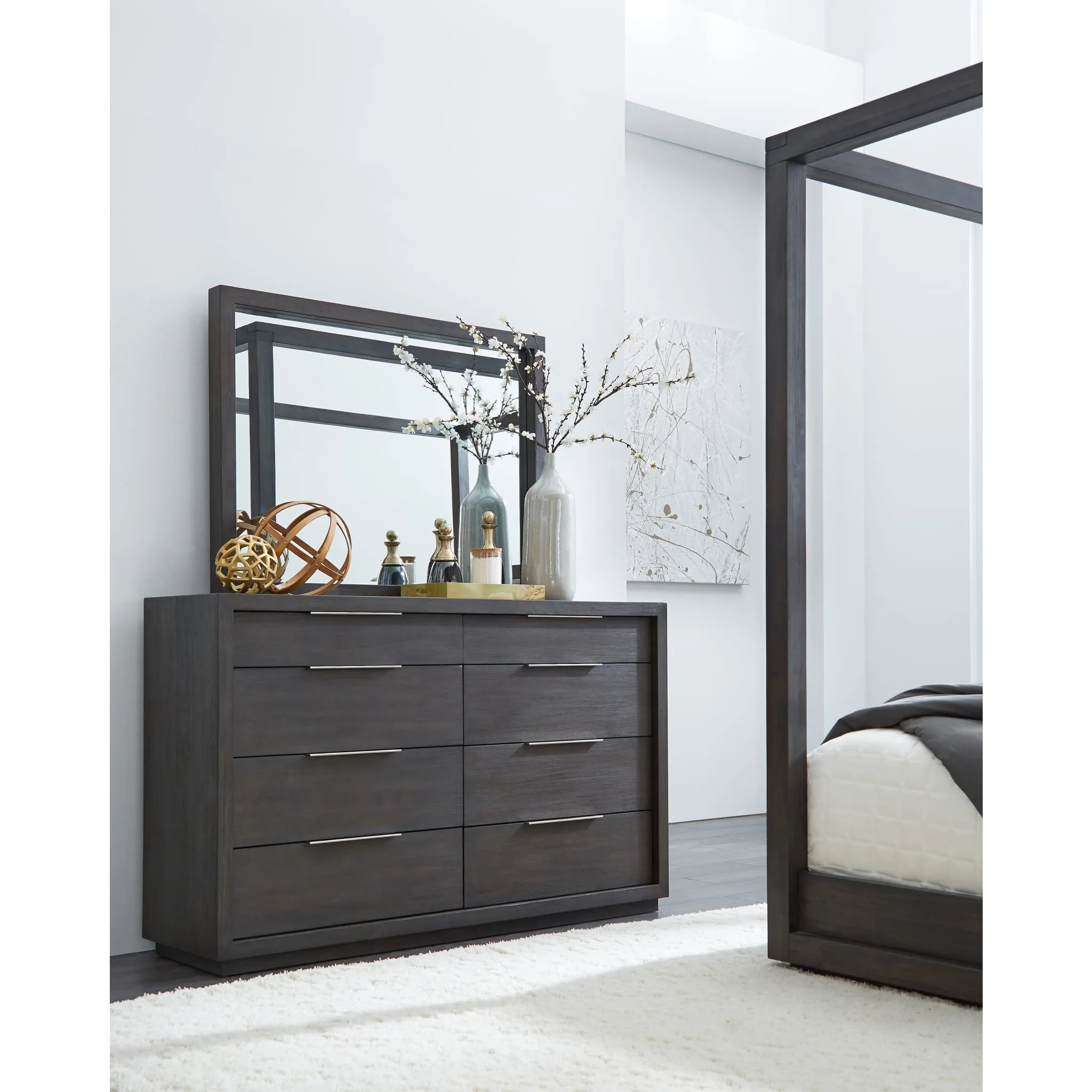 Oxford Mirror in Basalt Grey Modus