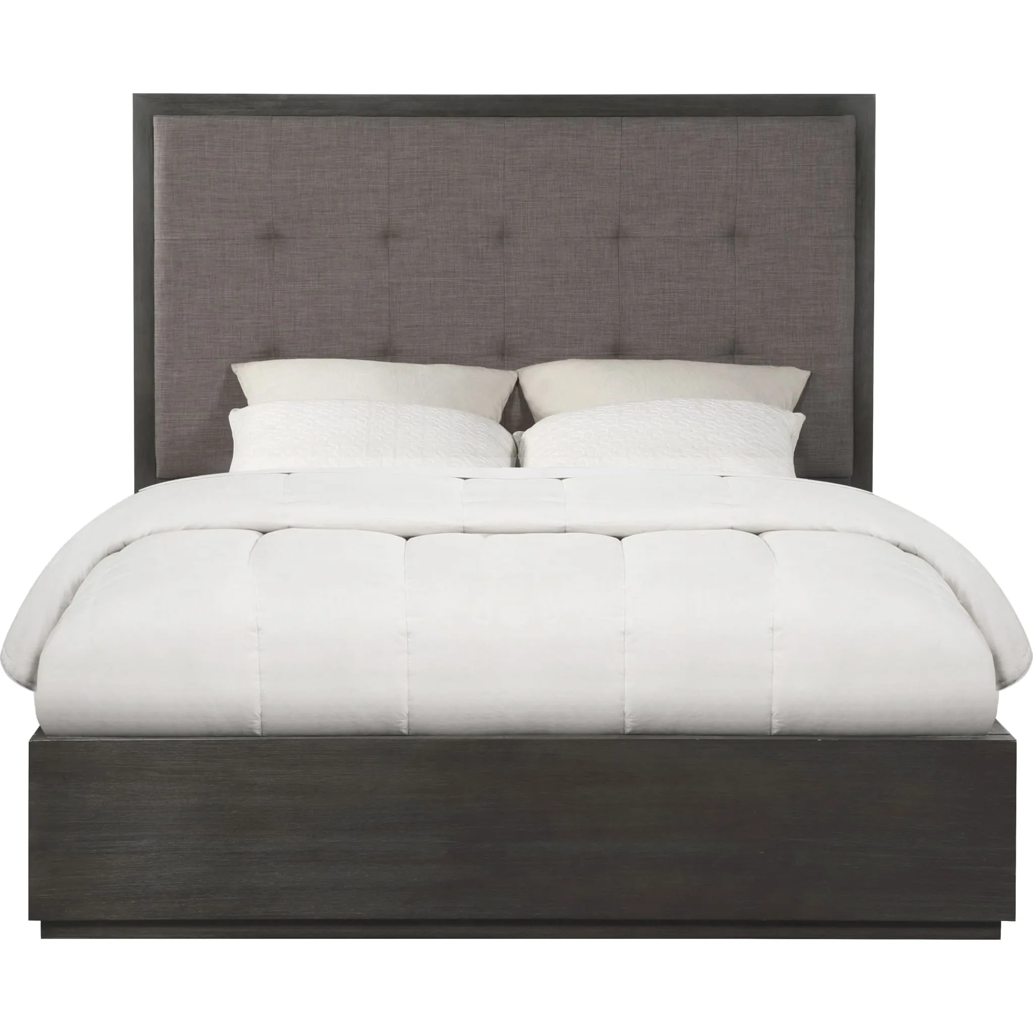 Oxford Upholstered Platform Bed in Dolphin Modus