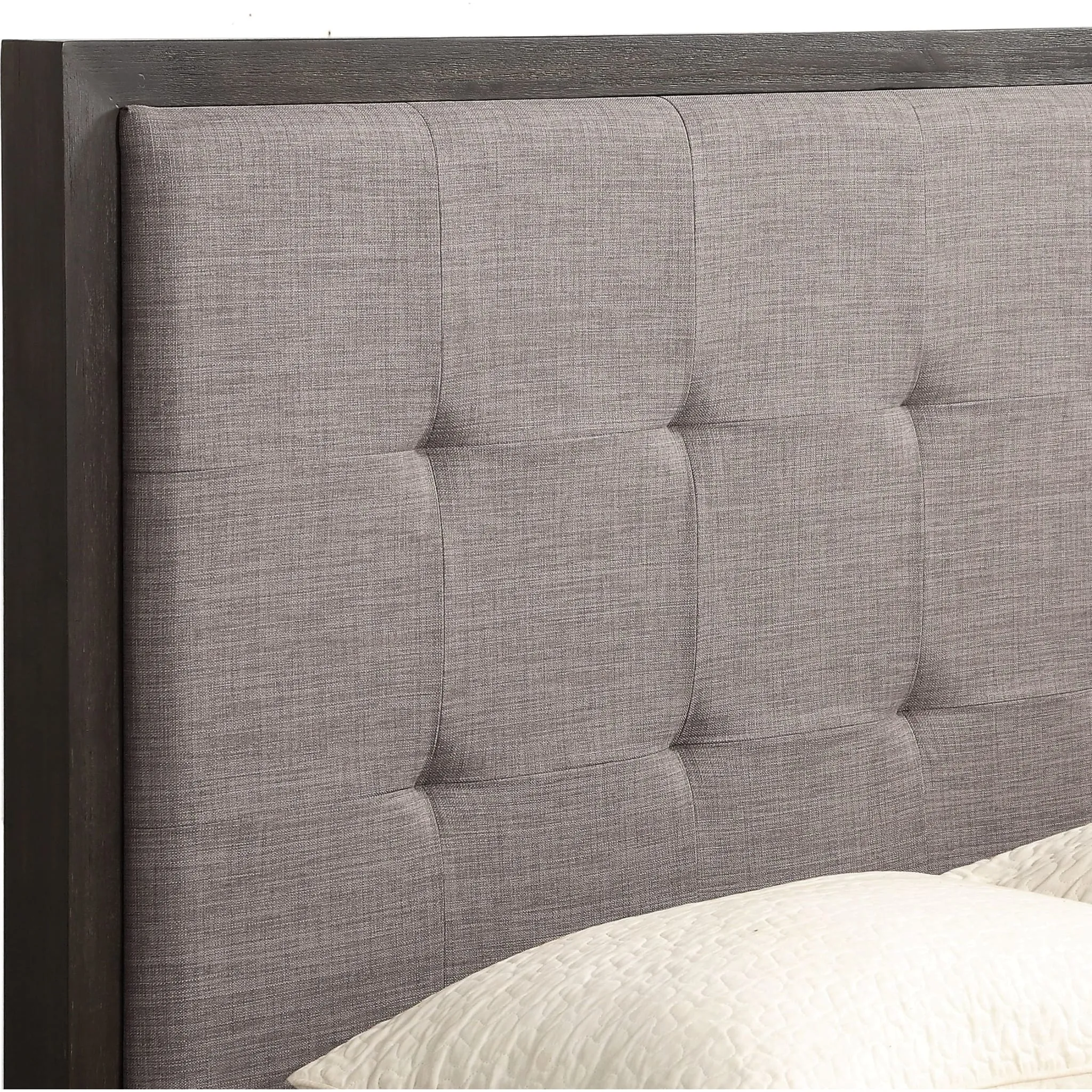 Oxford Upholstered Platform Bed in Dolphin Modus