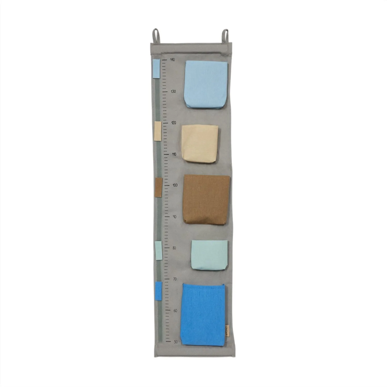 OYOY Blue Saga Growth Chart Storage