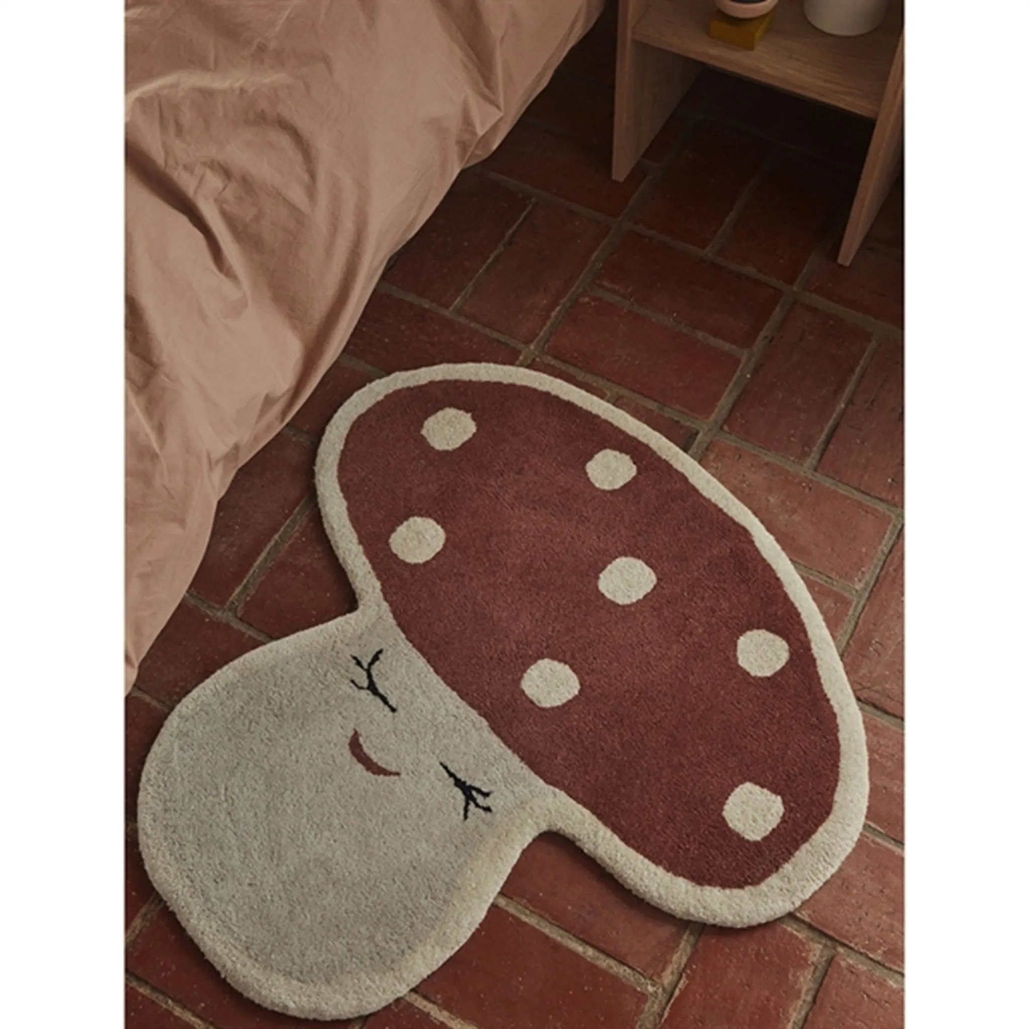 OYOY Malle Mushroom Rug red