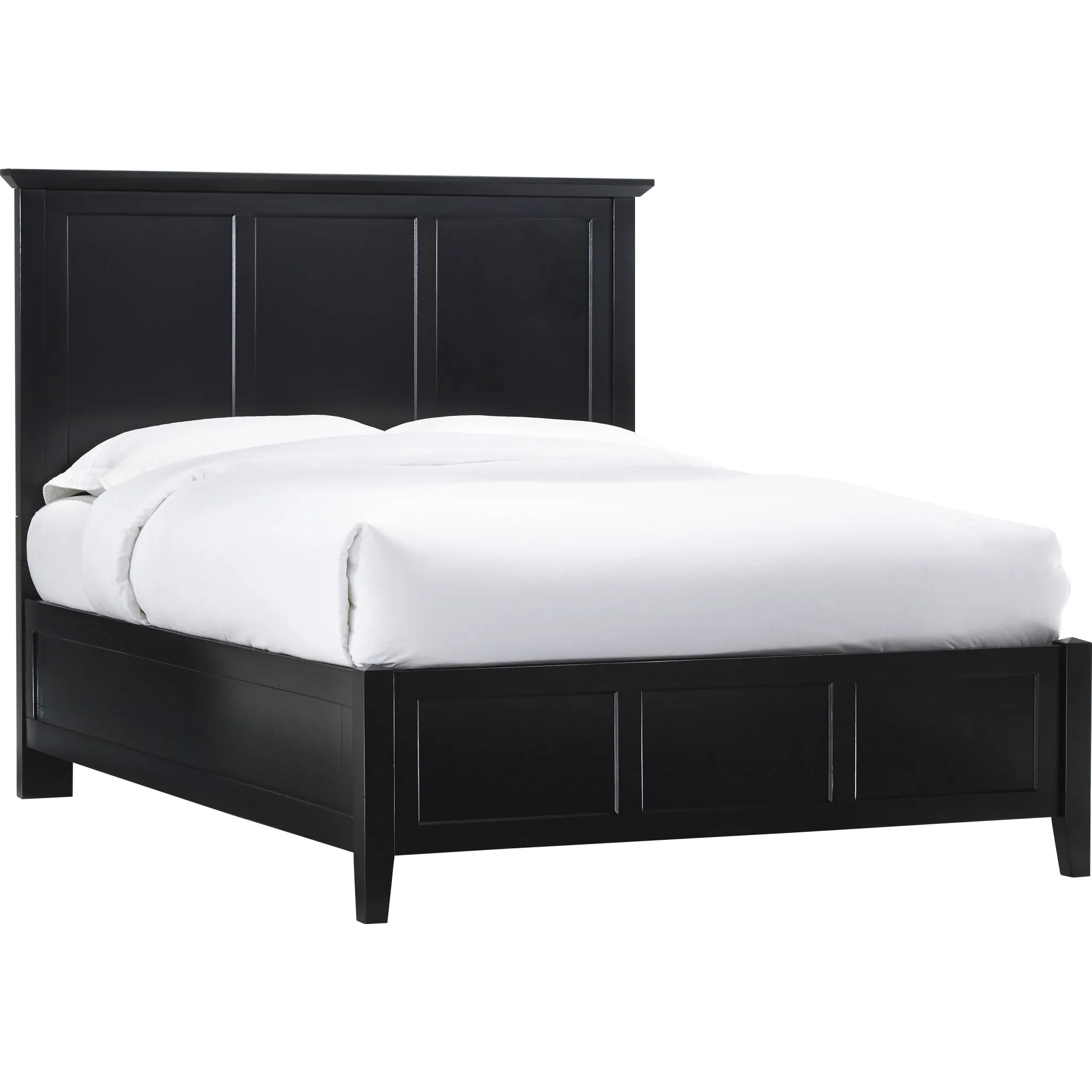 Paragon Wood Panel Bed in Black Modus