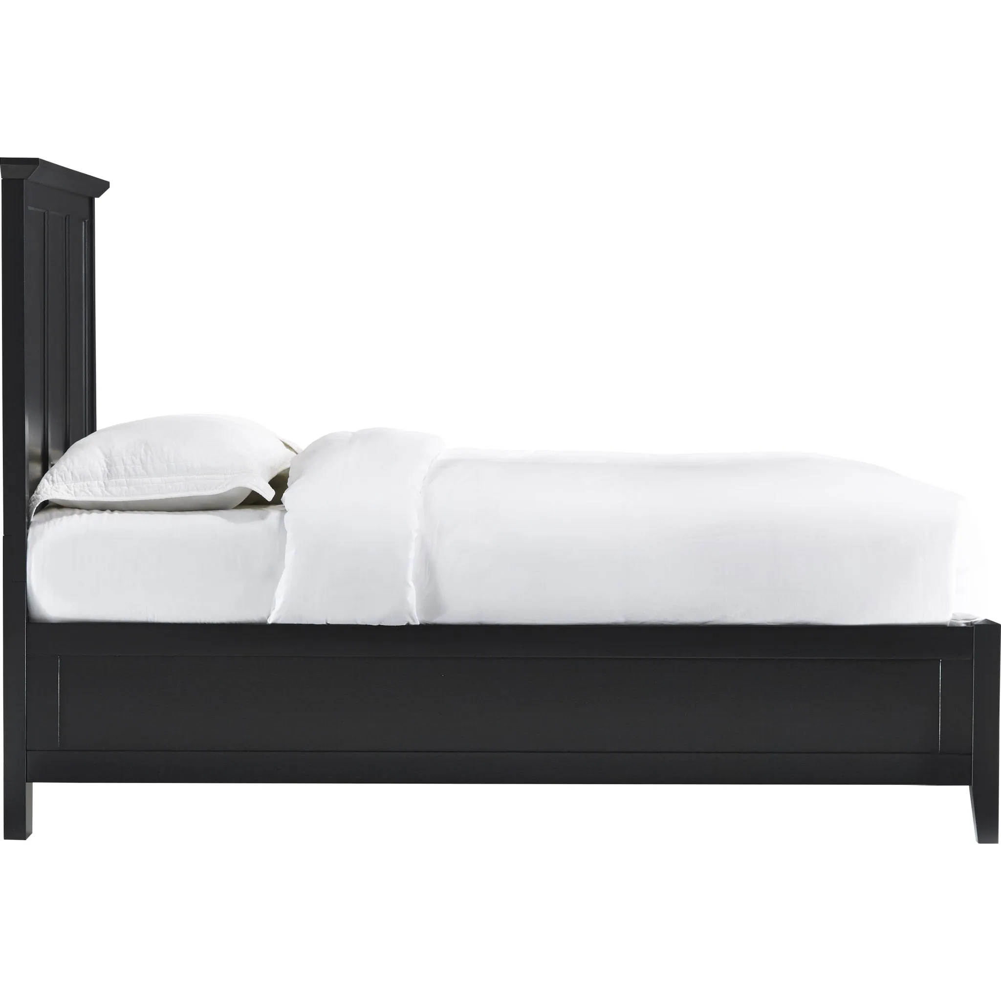 Paragon Wood Panel Bed in Black Modus