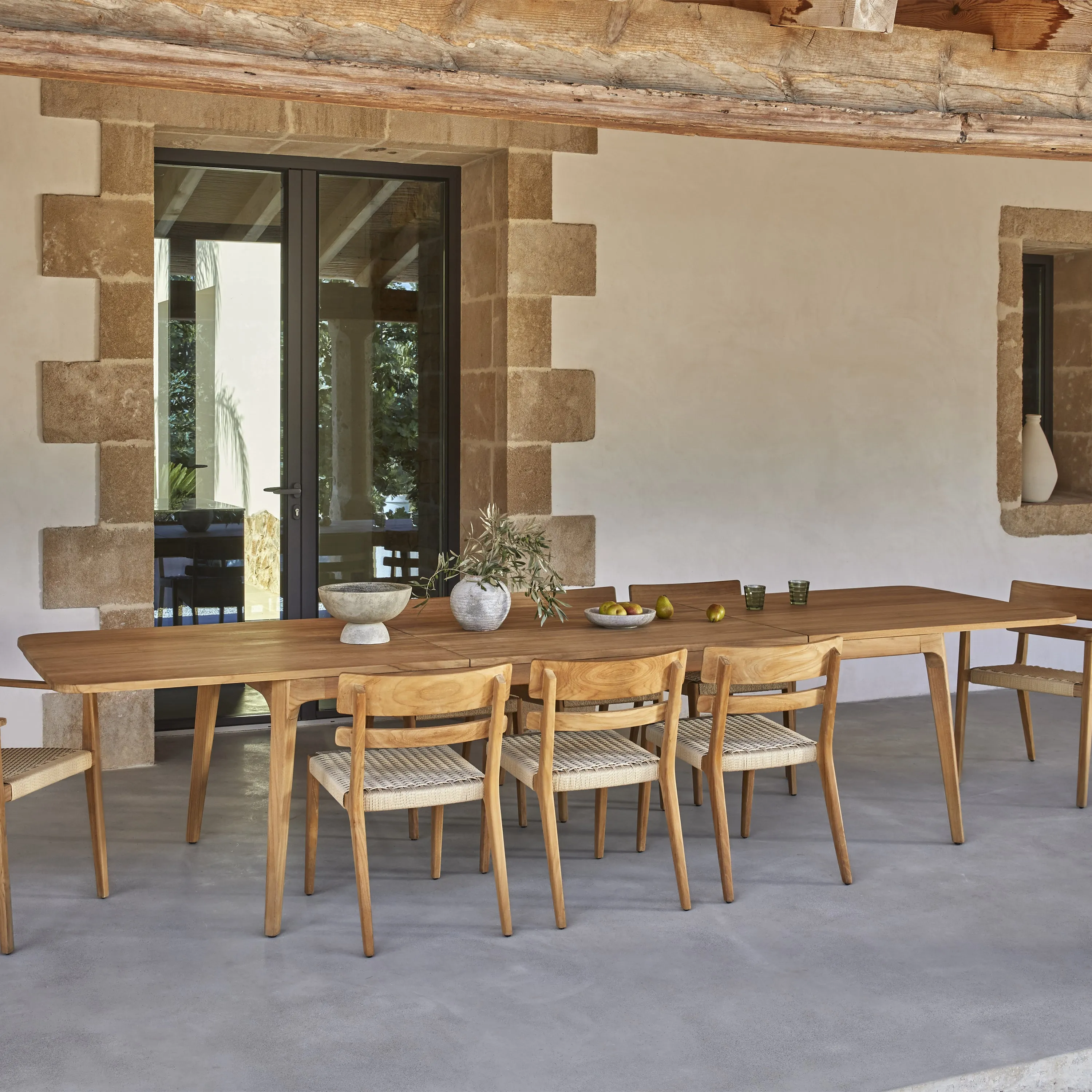 Paralel Rectangular Extendable Dining Table