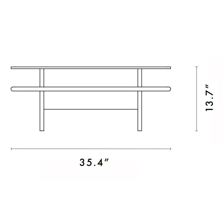 Parallel Square Coffee Table