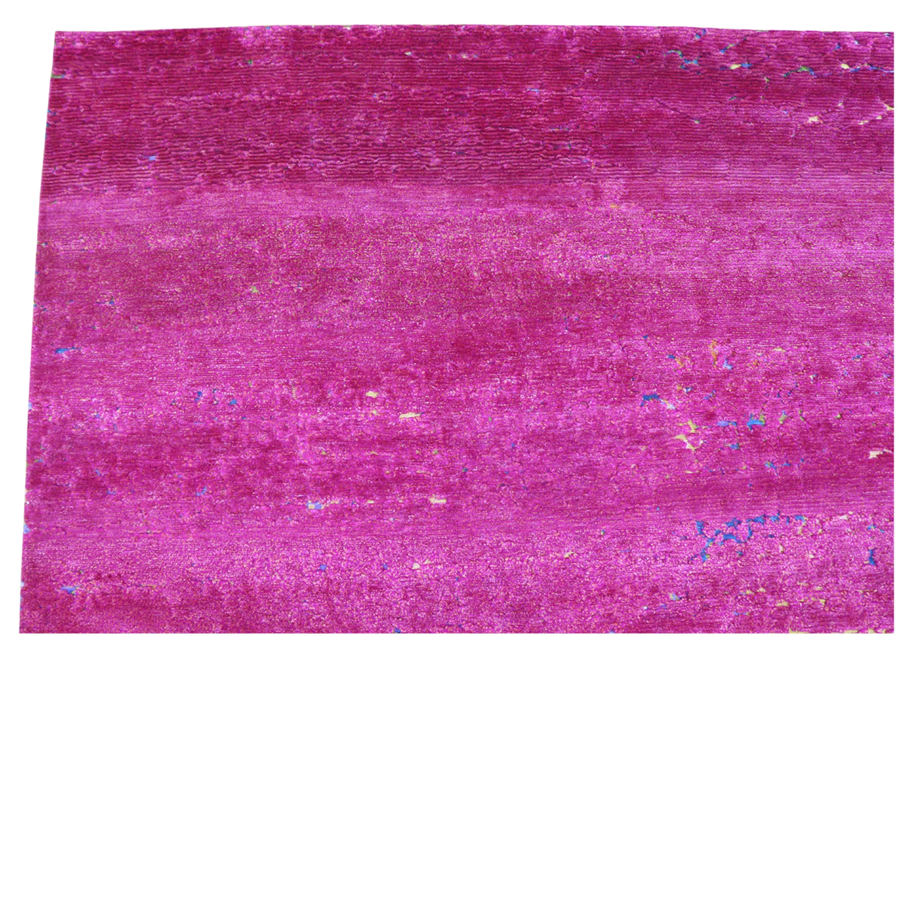 Pink Nu Vibrant Silk Tibetan Rug