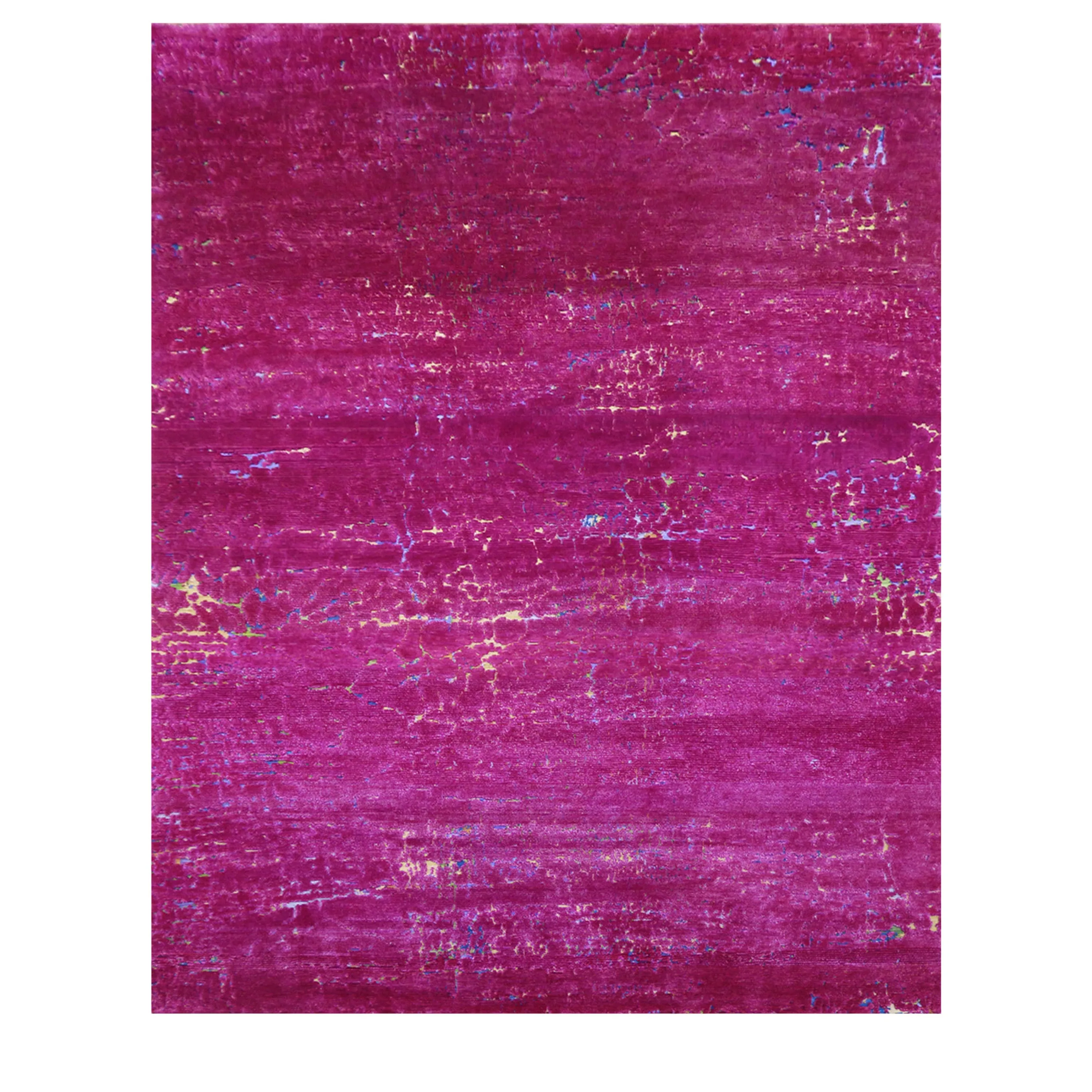 Pink Nu Vibrant Silk Tibetan Rug