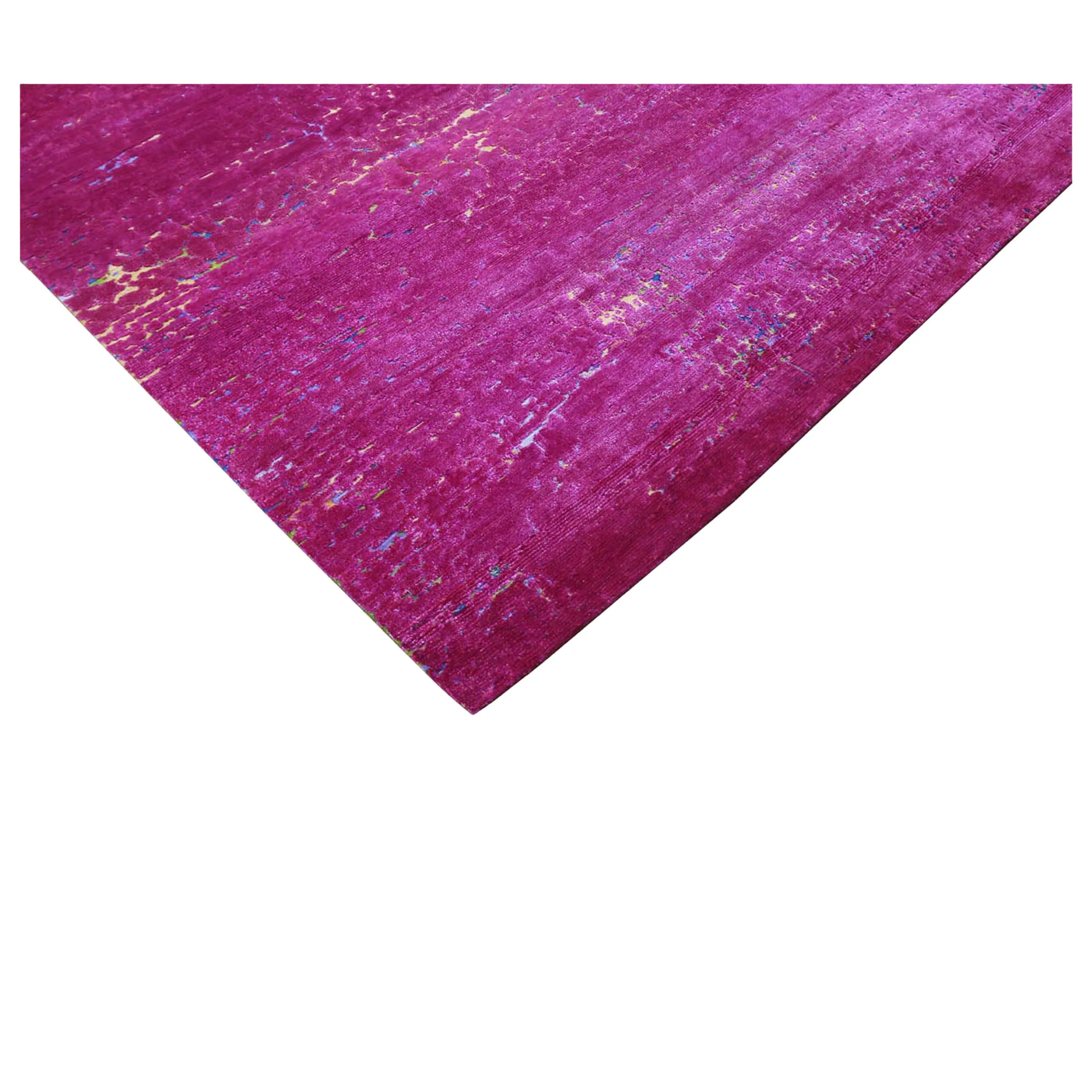 Pink Nu Vibrant Silk Tibetan Rug