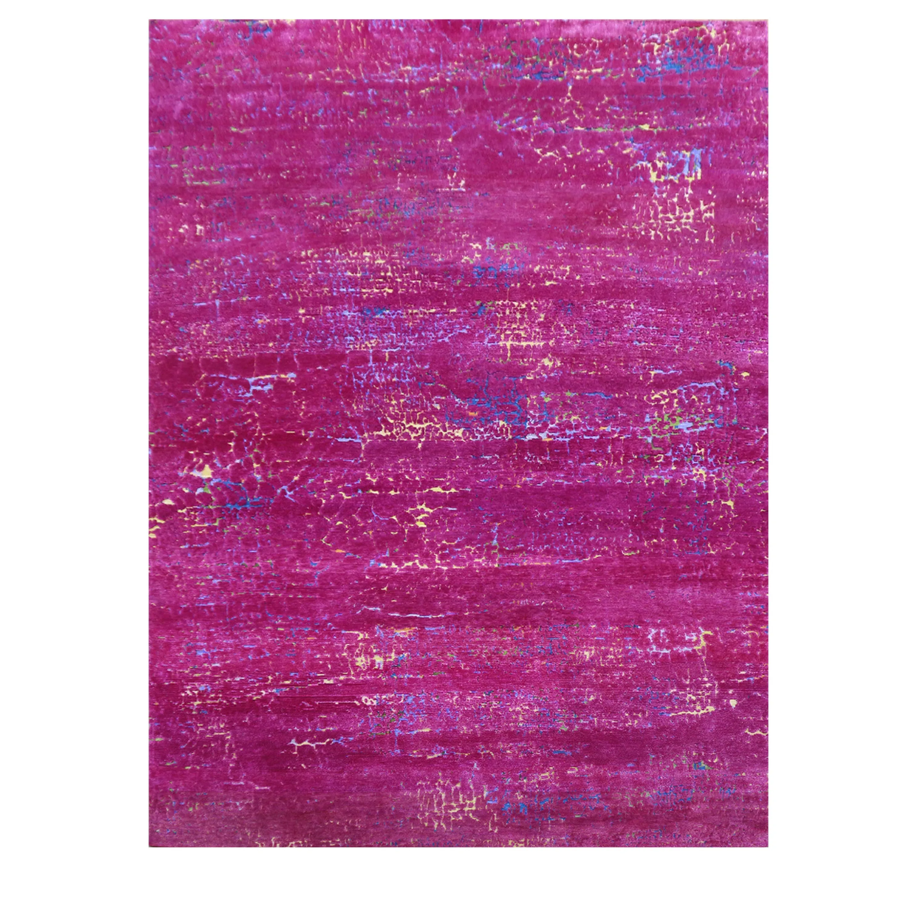 Pink Nu Vibrant Silk Tibetan Rug
