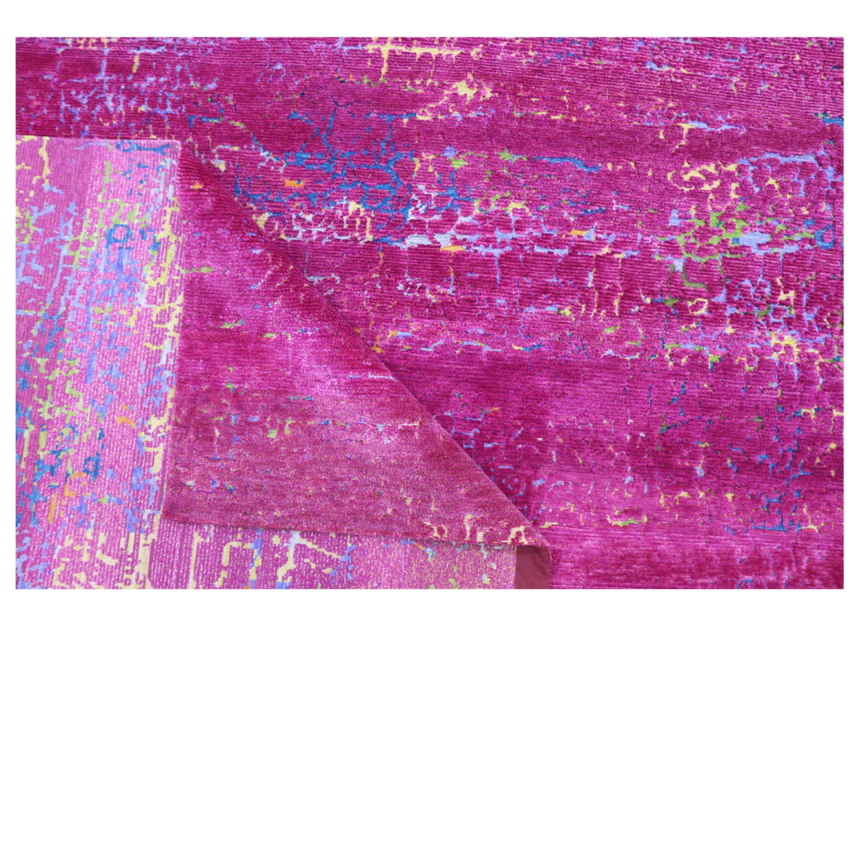 Pink Nu Vibrant Silk Tibetan Rug