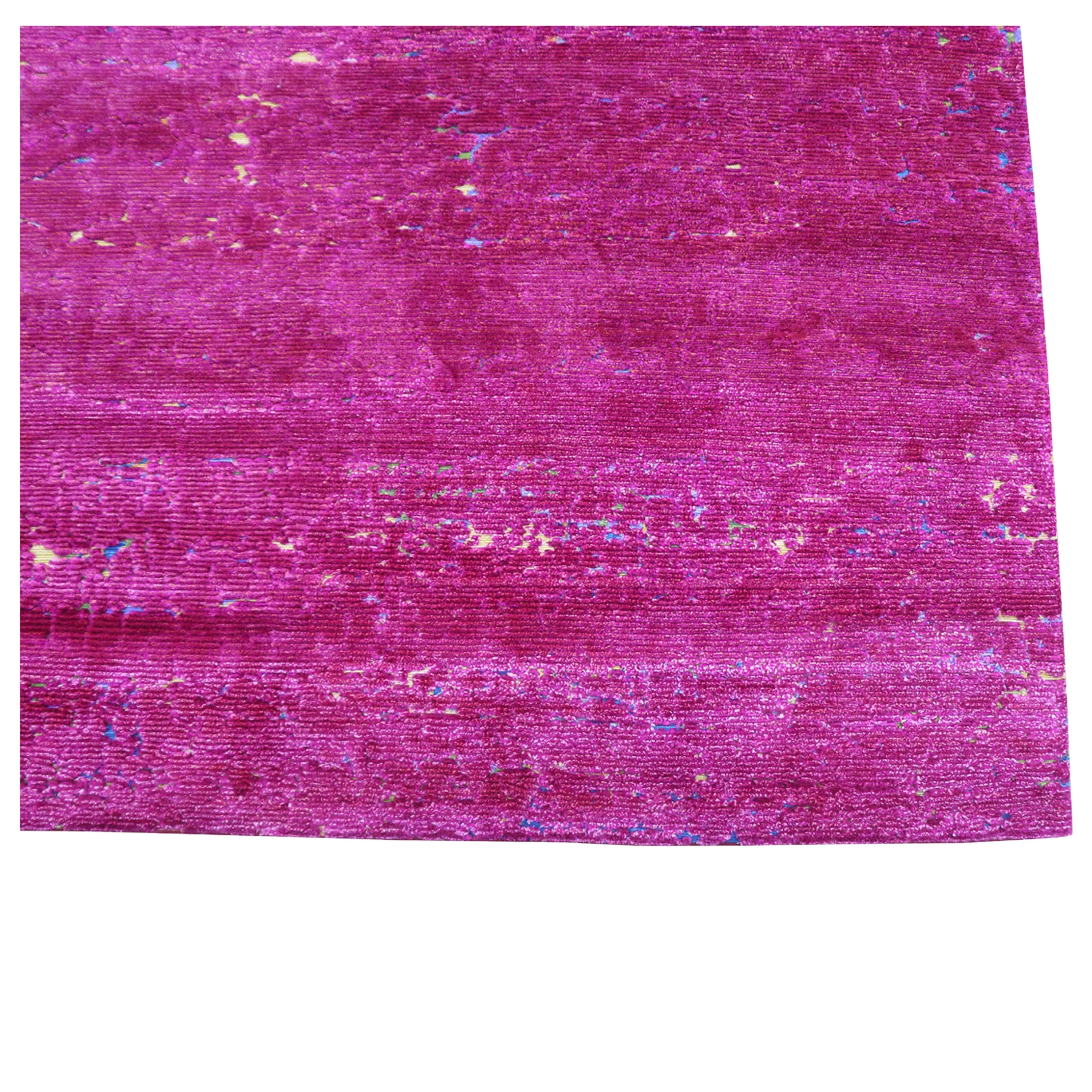 Pink Nu Vibrant Silk Tibetan Rug